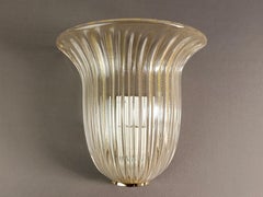 Murano art glass. Single wall lamp. Italy, 1980s.