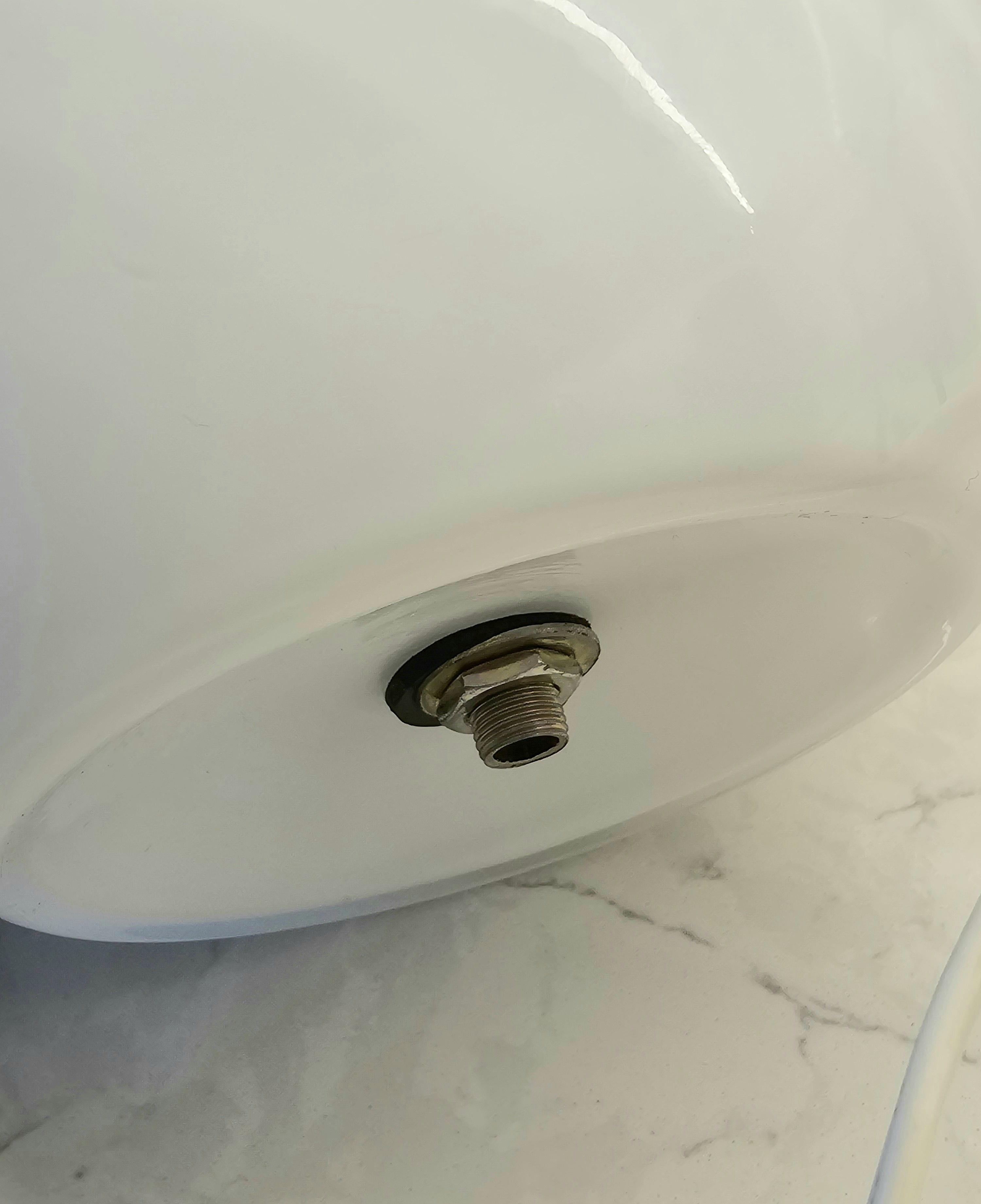 Petite lampe champignon blanche de Murano 1