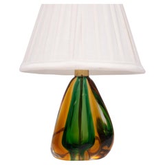 Vintage Murano Art Glass  small Table lamp 1960s Italy 