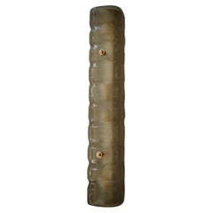 Lampada da parete e applique in vetro artistico di Murano, colore oro fumé, stile Art Déco, 2020