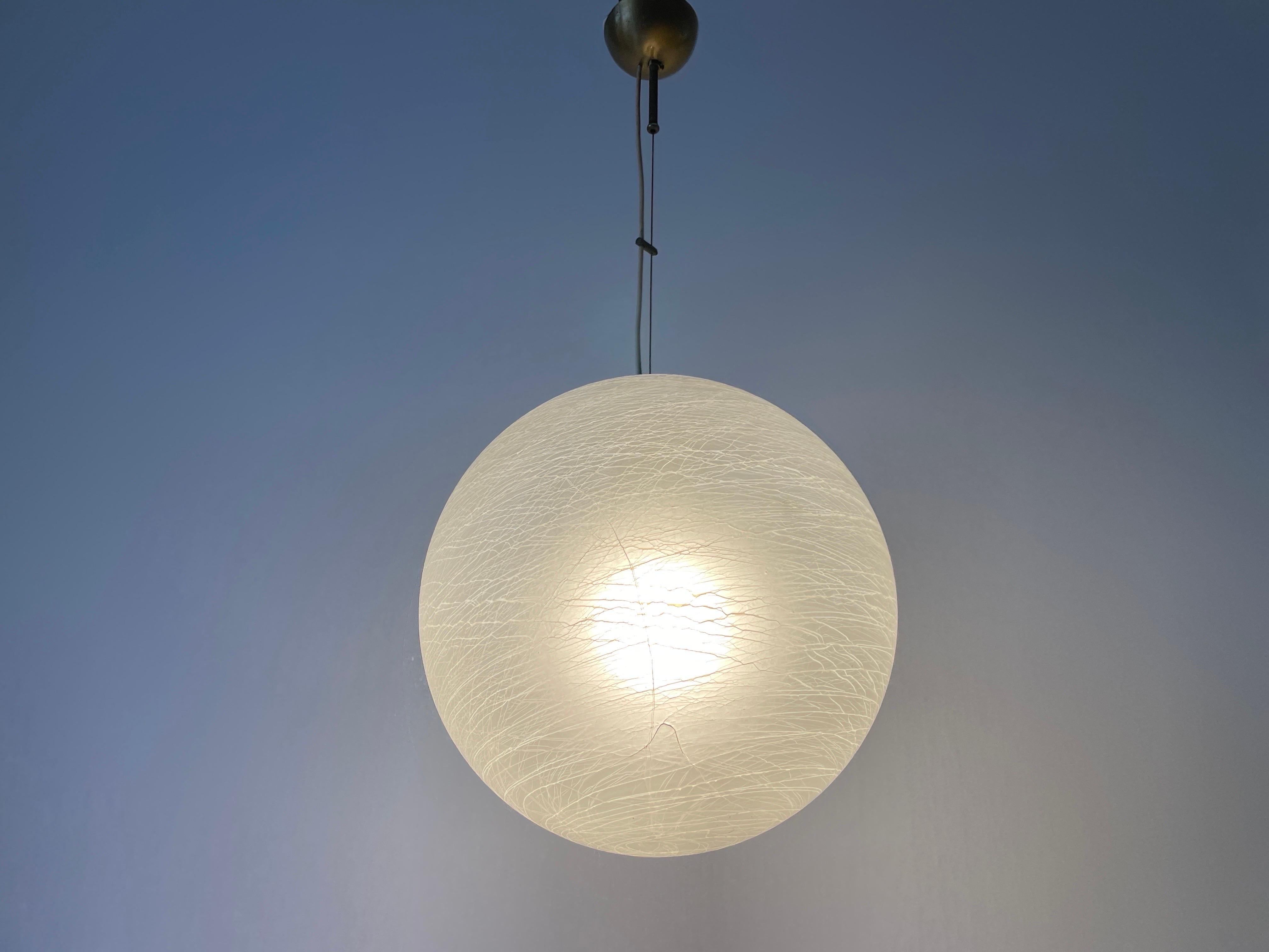 Murano Art Glass Suspension Ceiling Lamp, 1960s, Italy For Sale 3