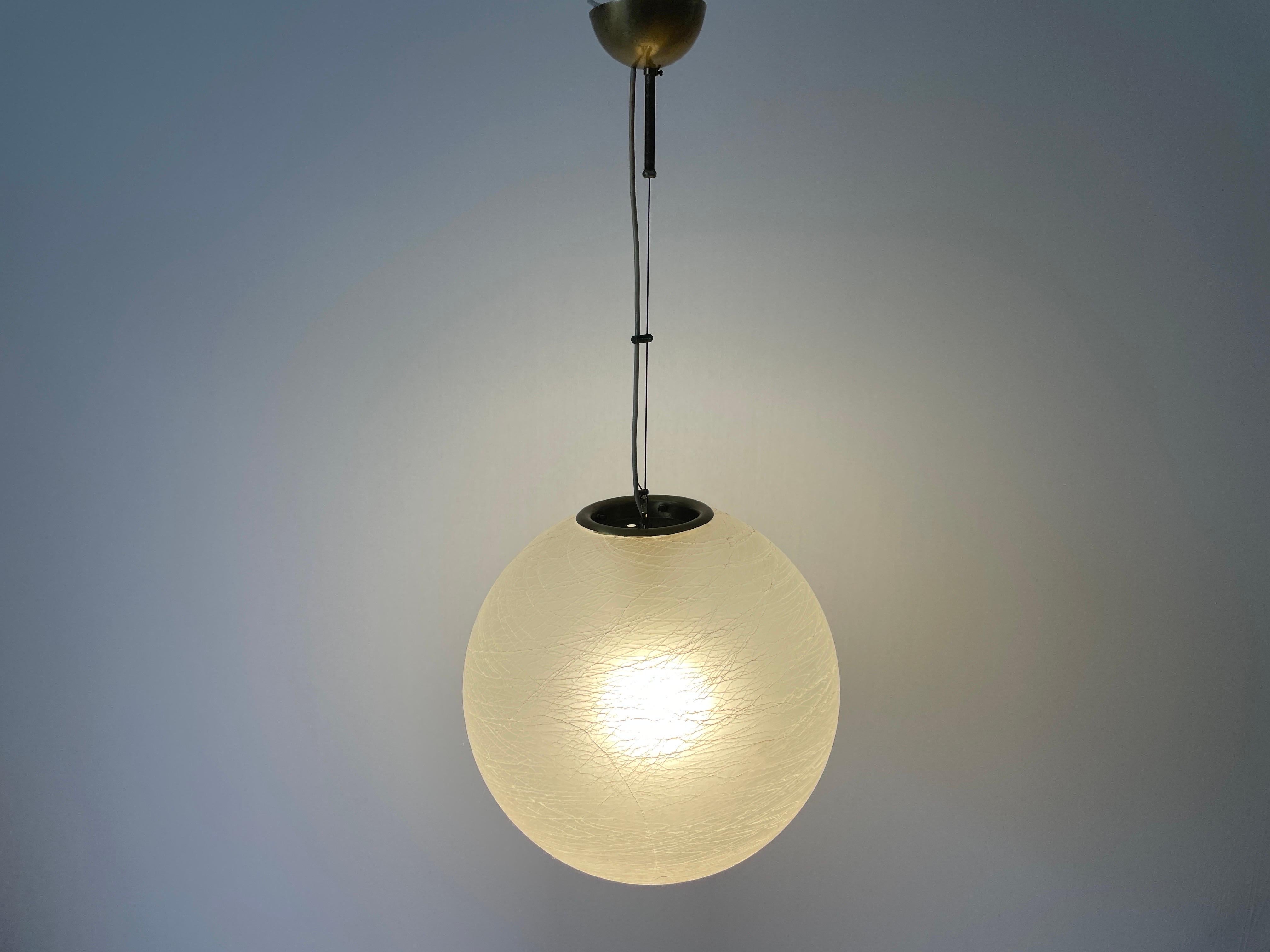 Murano Art Glass Suspension Ceiling Lamp, 1960s, Italy For Sale 4