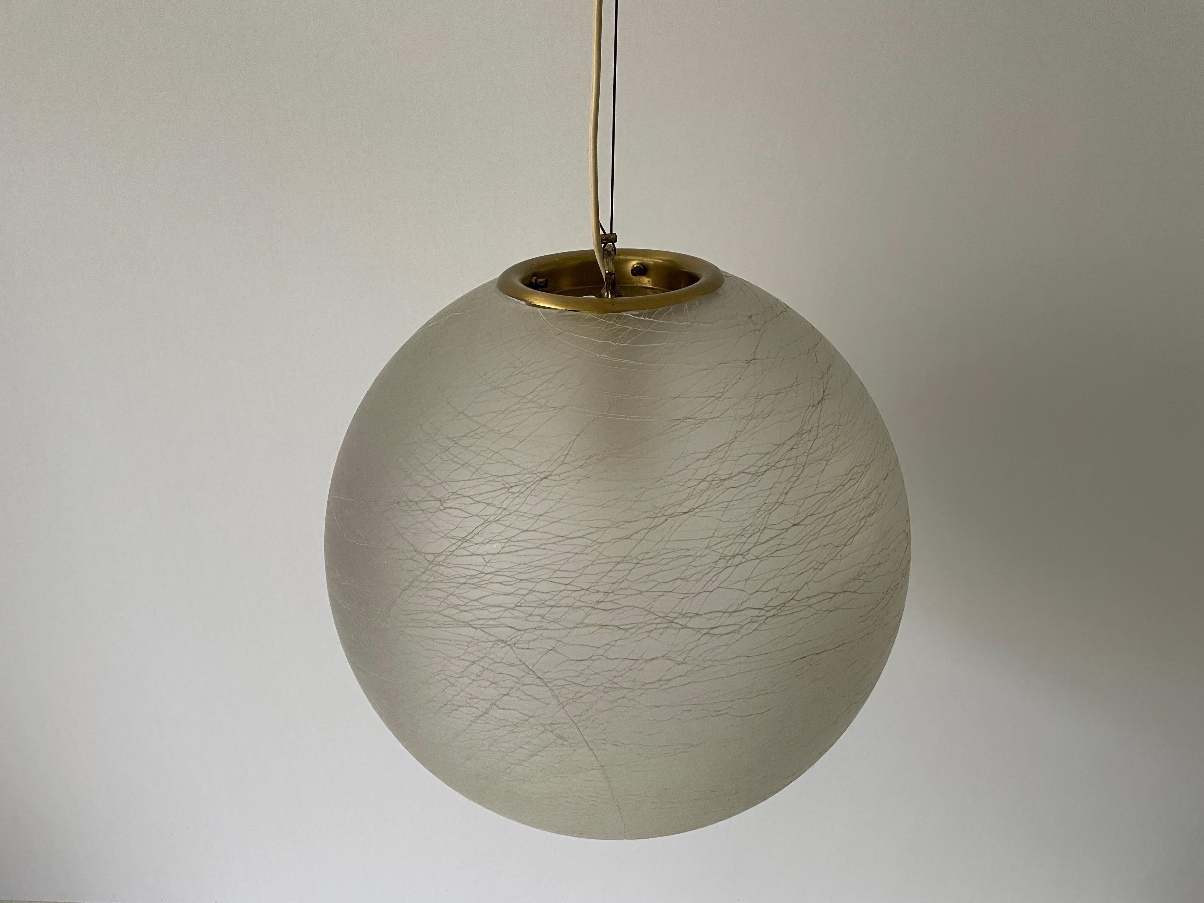 Mid-Century Modern Murano Art Glass Suspension Ceiling Lamp, 1960s, Italy For Sale