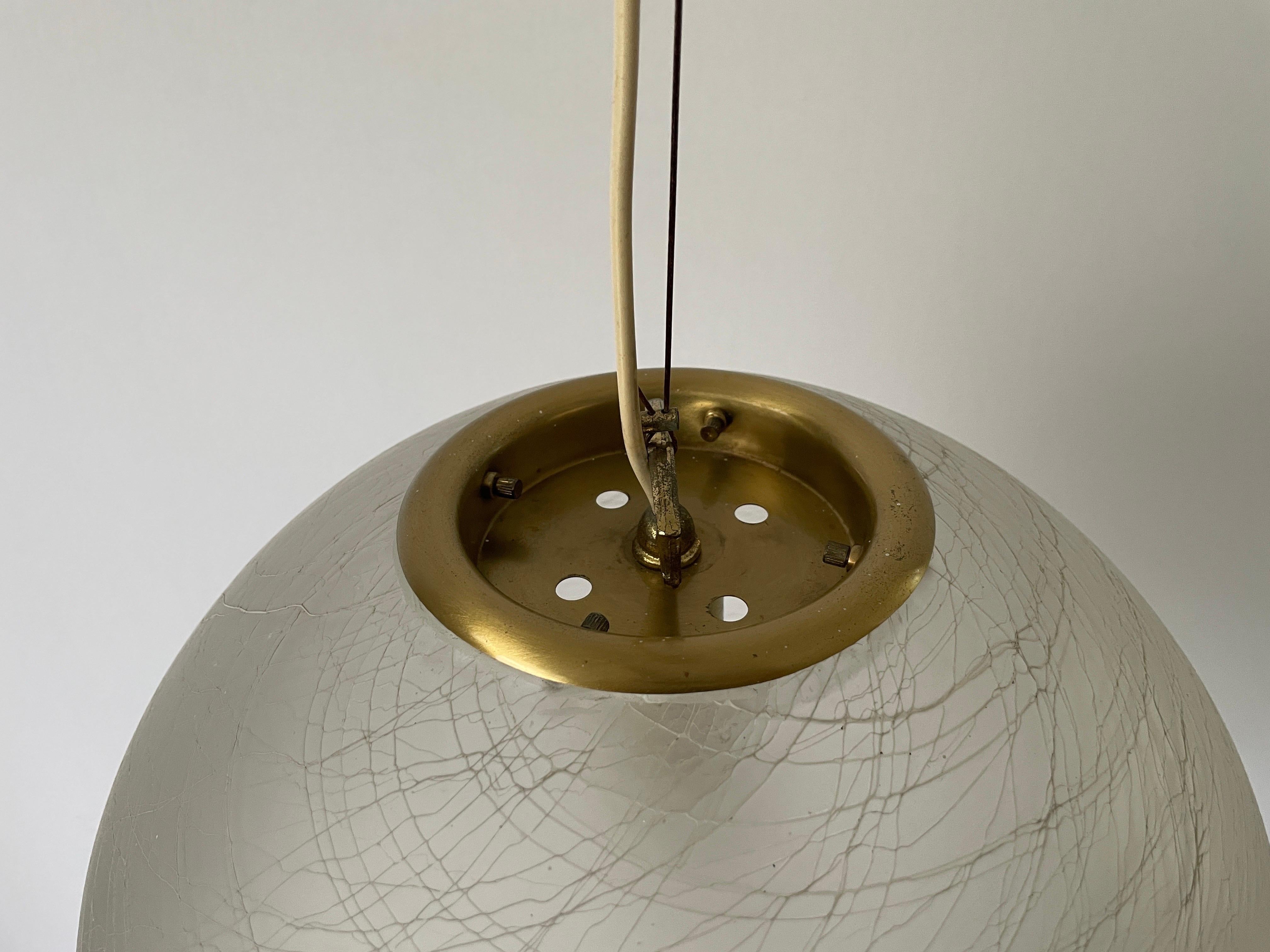 Mid-20th Century Murano Art Glass Suspension Ceiling Lamp, 1960s, Italy For Sale