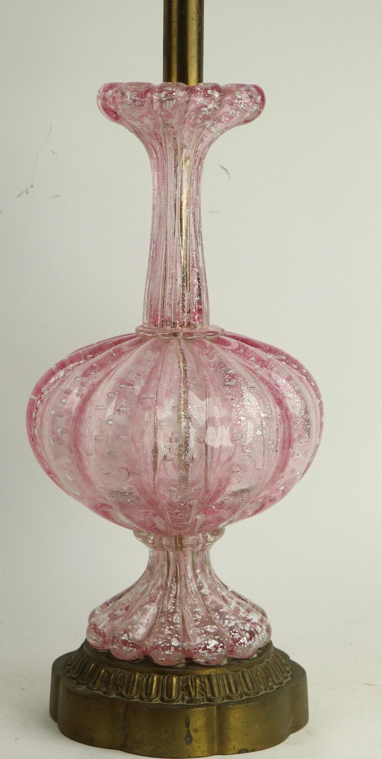 Italian Murano Art Glass Table Lamp by Barovier