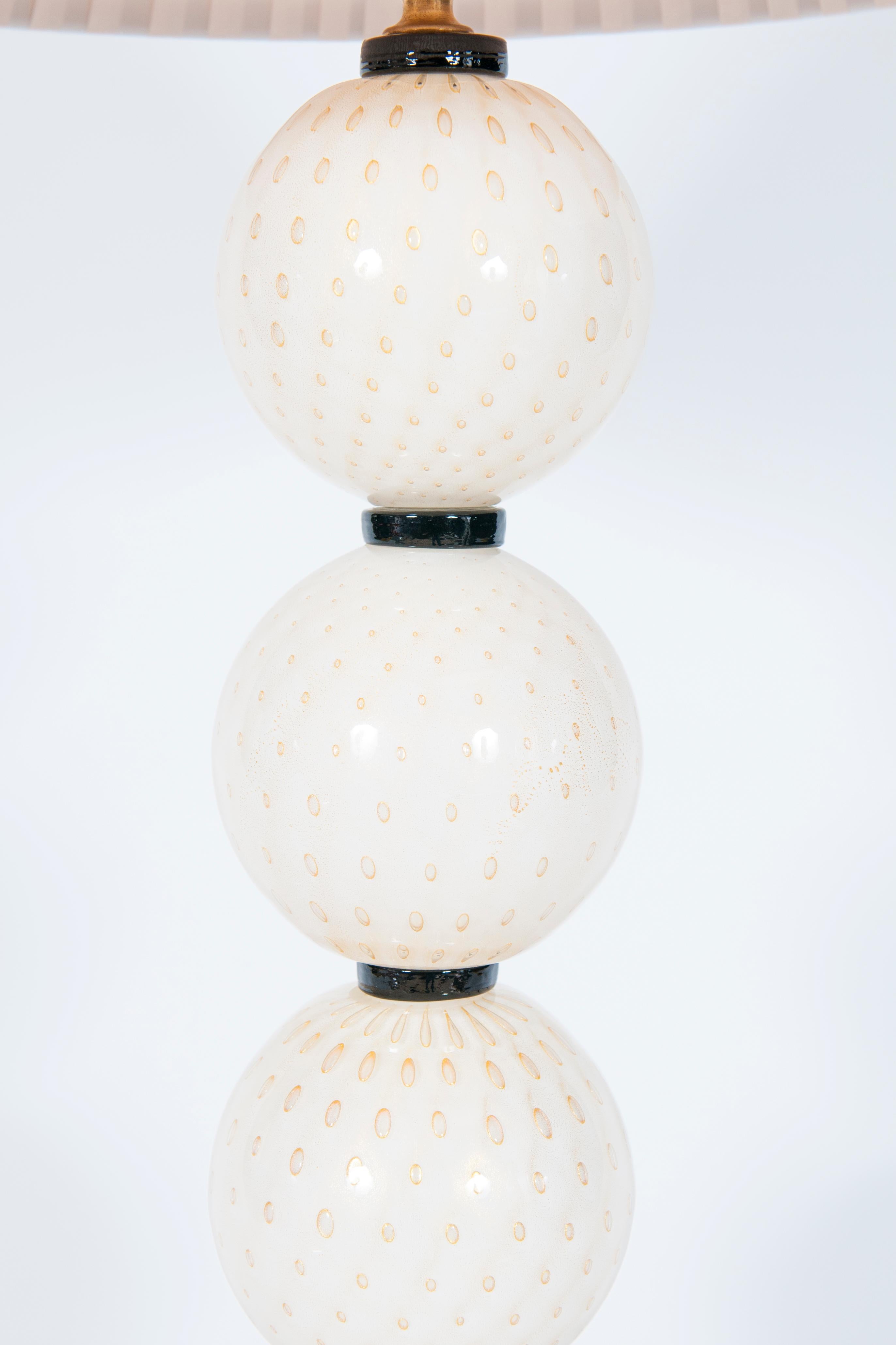 Lámpara de sobremesa de cristal de Murano de Giovanni Dalla Fina Años 80 en venta 2