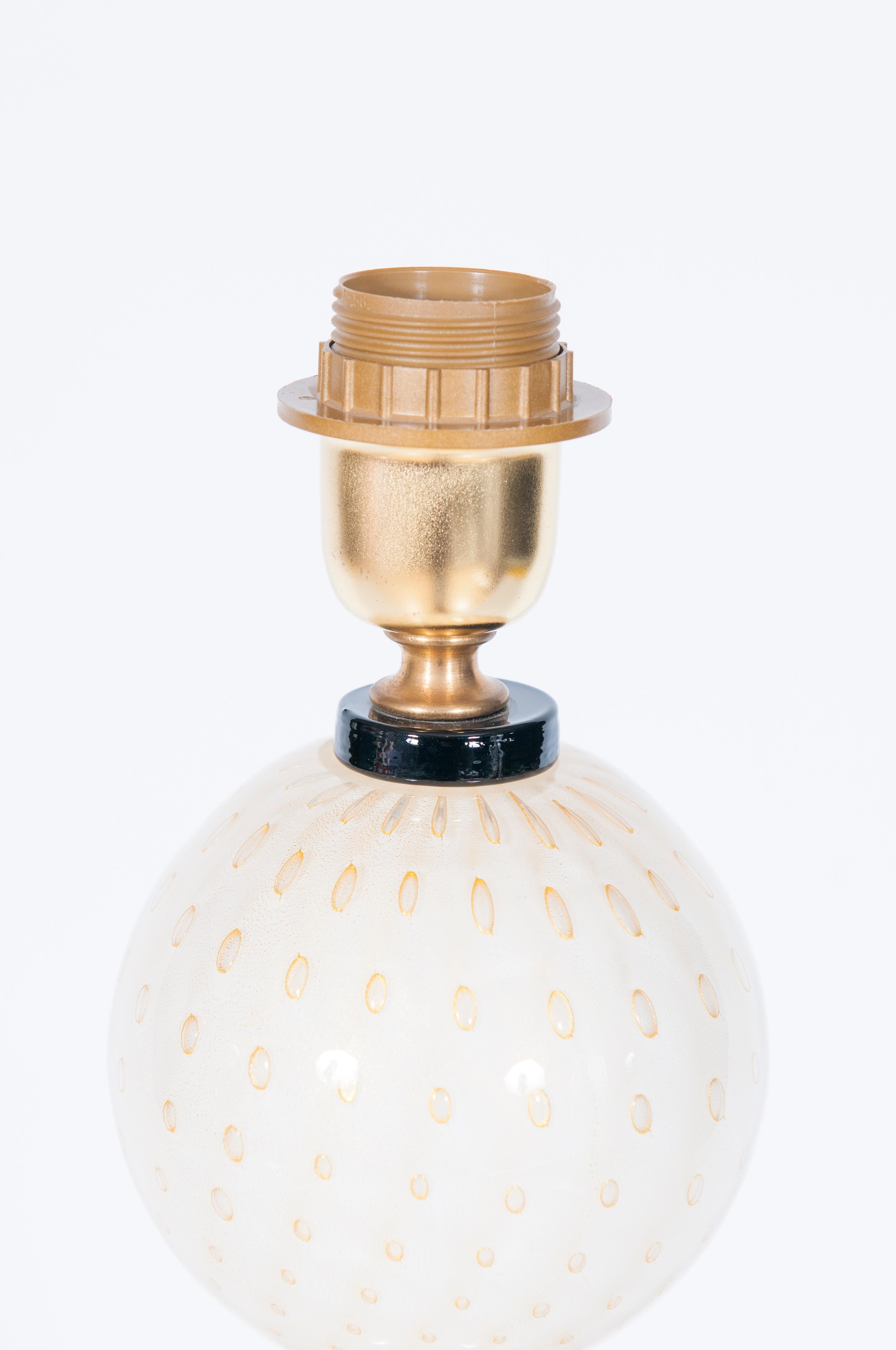 Lámpara de sobremesa de cristal de Murano de Giovanni Dalla Fina Años 80 en venta 4