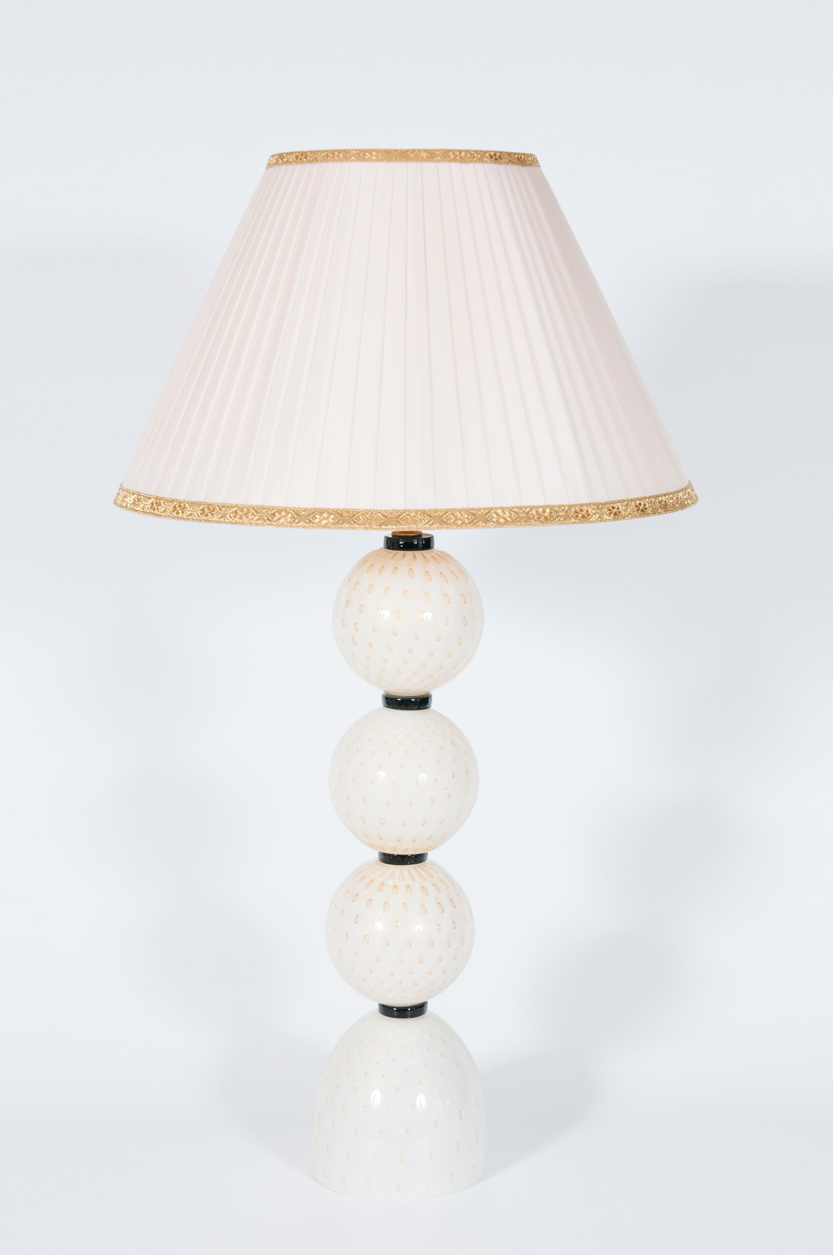 Lámpara de sobremesa de cristal de Murano de Giovanni Dalla Fina Años 80 en venta 6