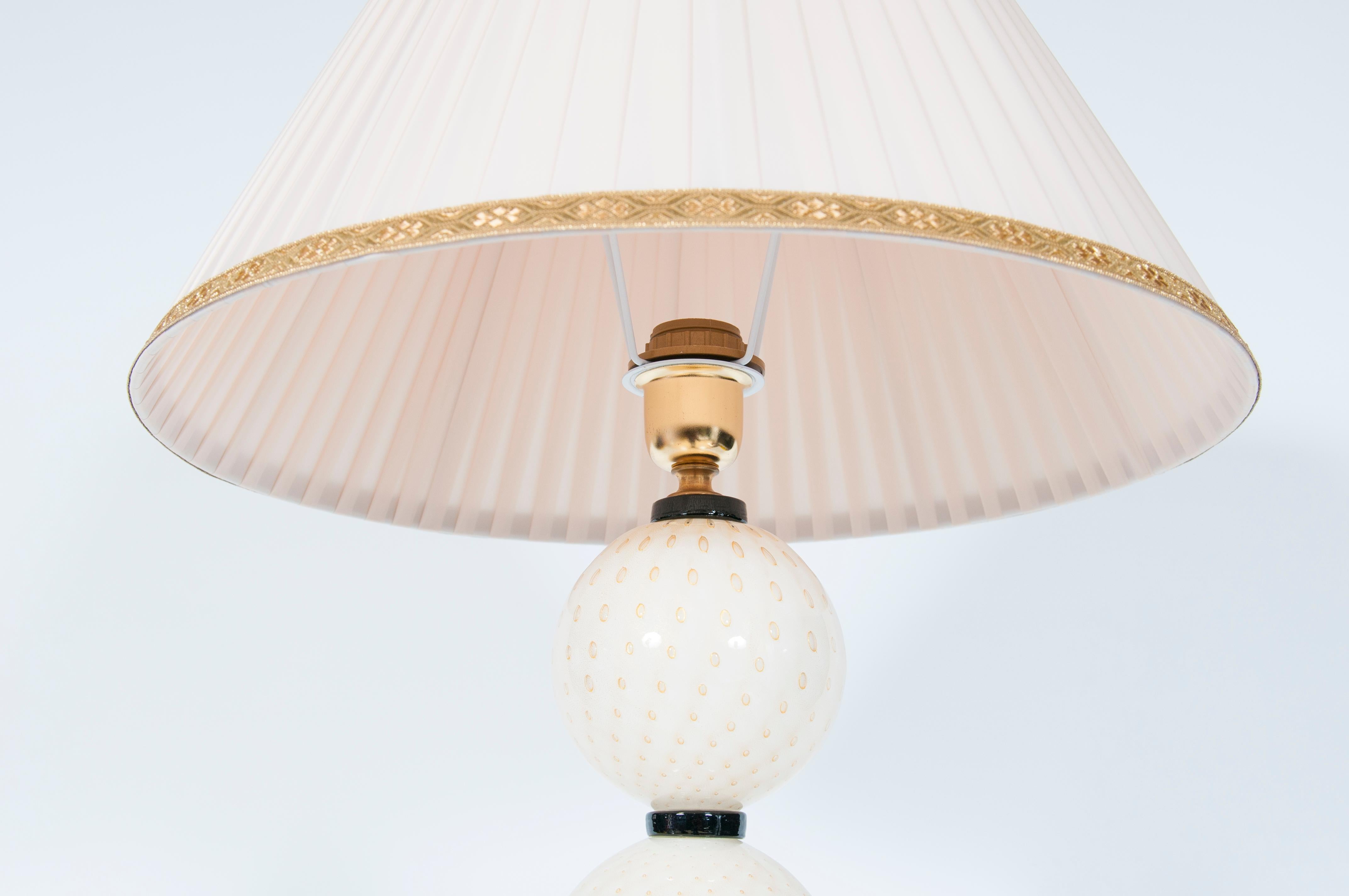 Lámpara de sobremesa de cristal de Murano de Giovanni Dalla Fina Años 80 en venta 9