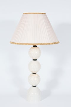 Lampada da tavolo in vetro artistico di Murano di Giovanni Dalla Fina anni '80