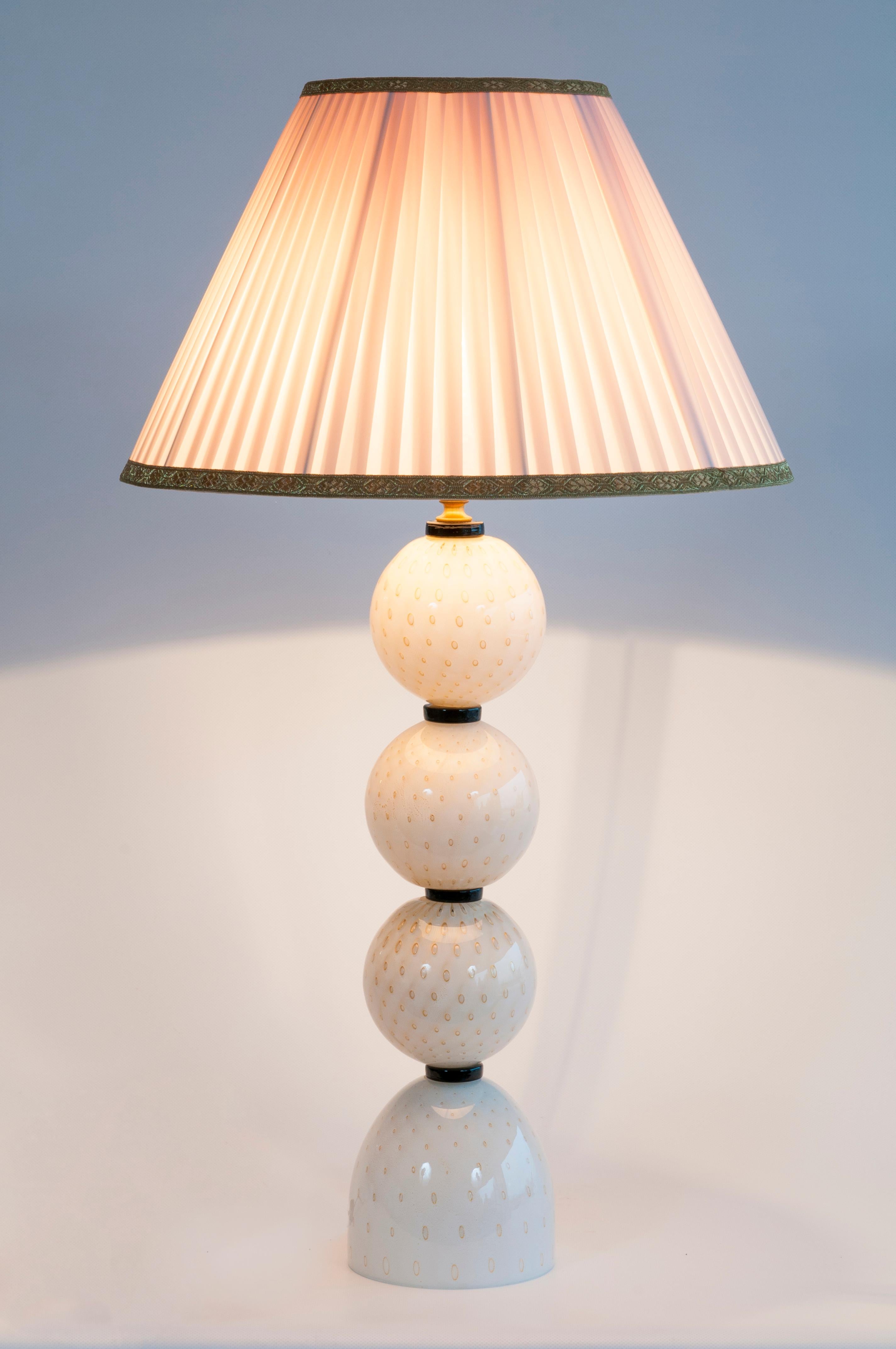 Lámpara de sobremesa de cristal de Murano de Giovanni Dalla Fina Años 80 Moderno de mediados de siglo en venta