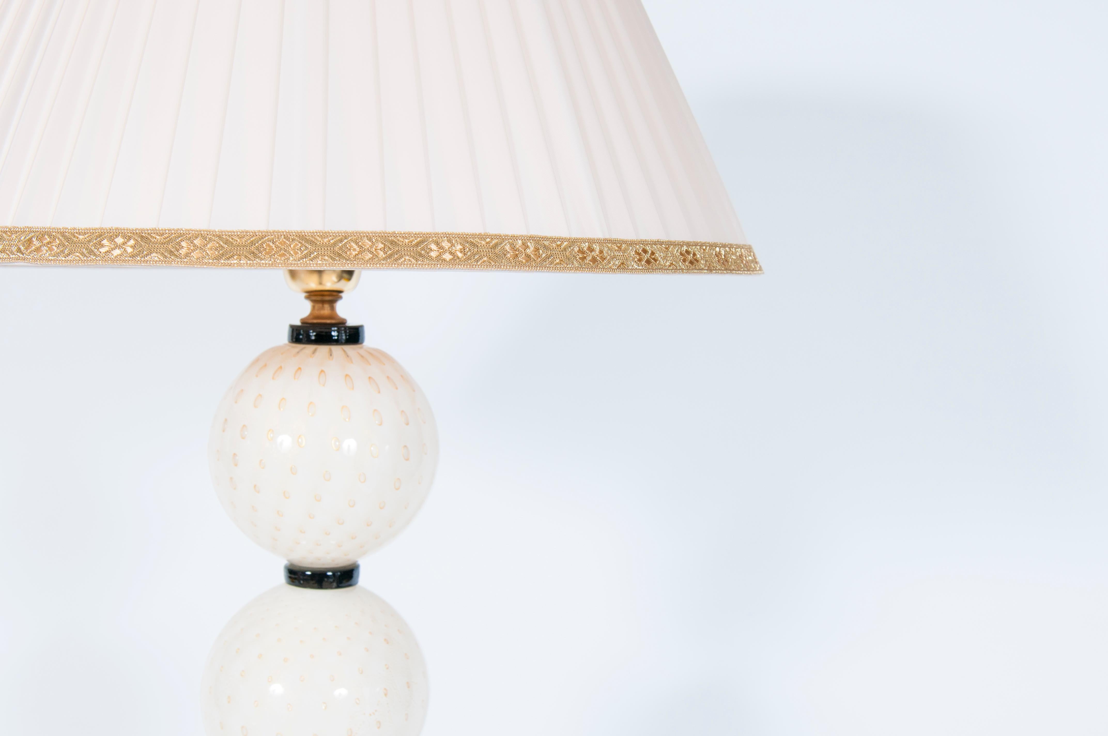 Lámpara de sobremesa de cristal de Murano de Giovanni Dalla Fina Años 80 finales del siglo XX en venta