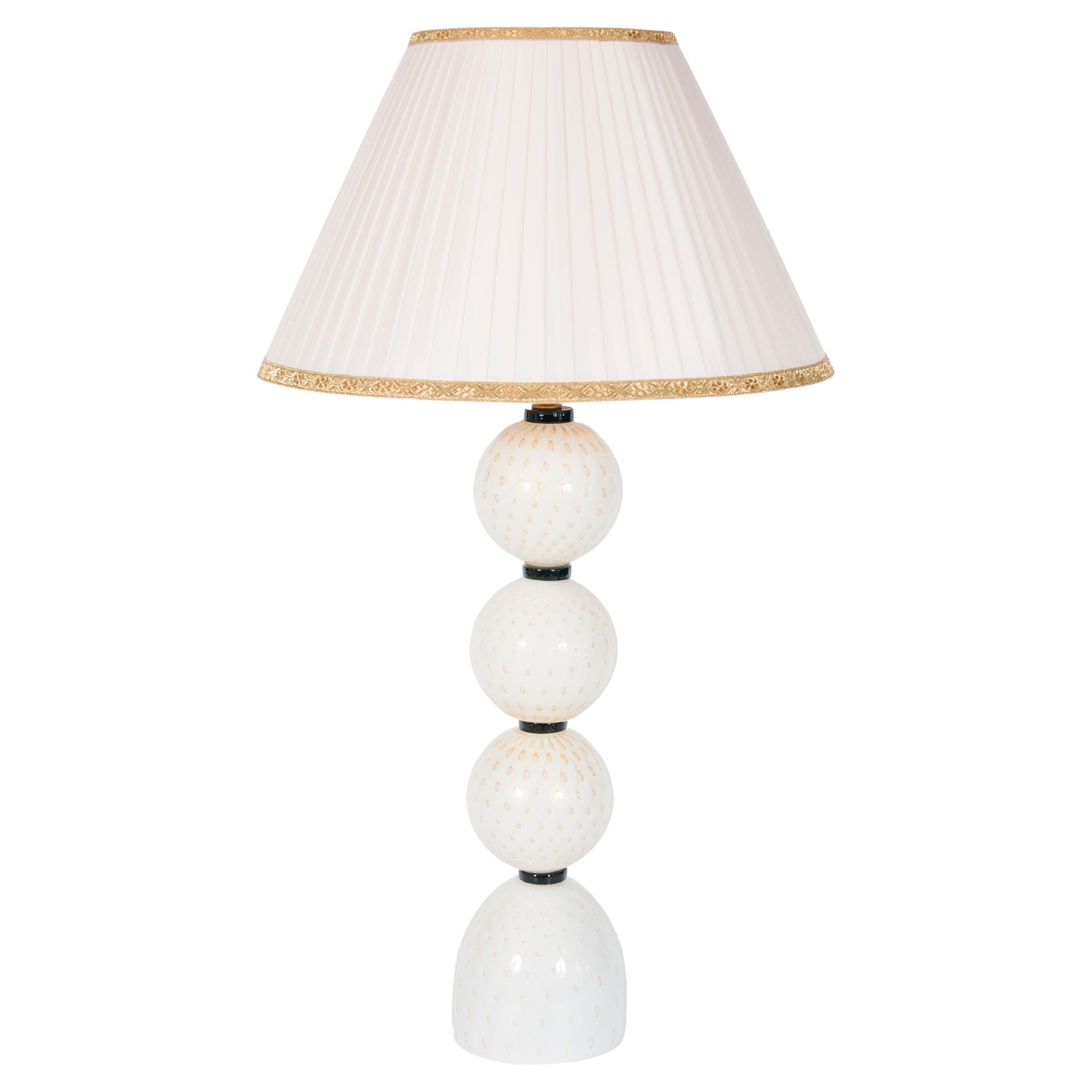 Lampe de table en verre de Murano par Giovanni Dalla Fina 1980