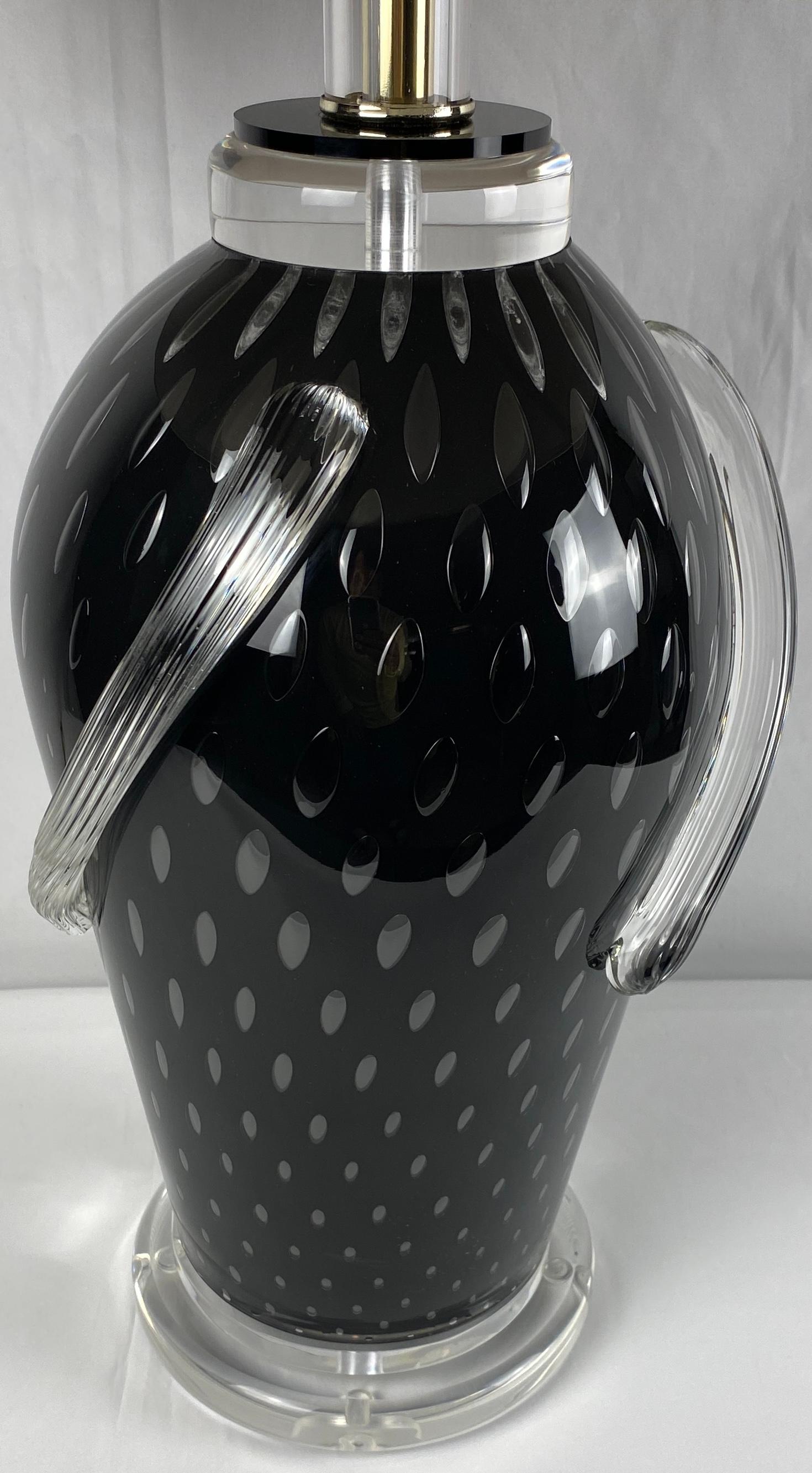 Murano Kunstglas Tischlampe (Glaskunst) im Angebot