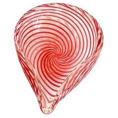 Ciotola a forma di goccia in vetro artistico di Murano