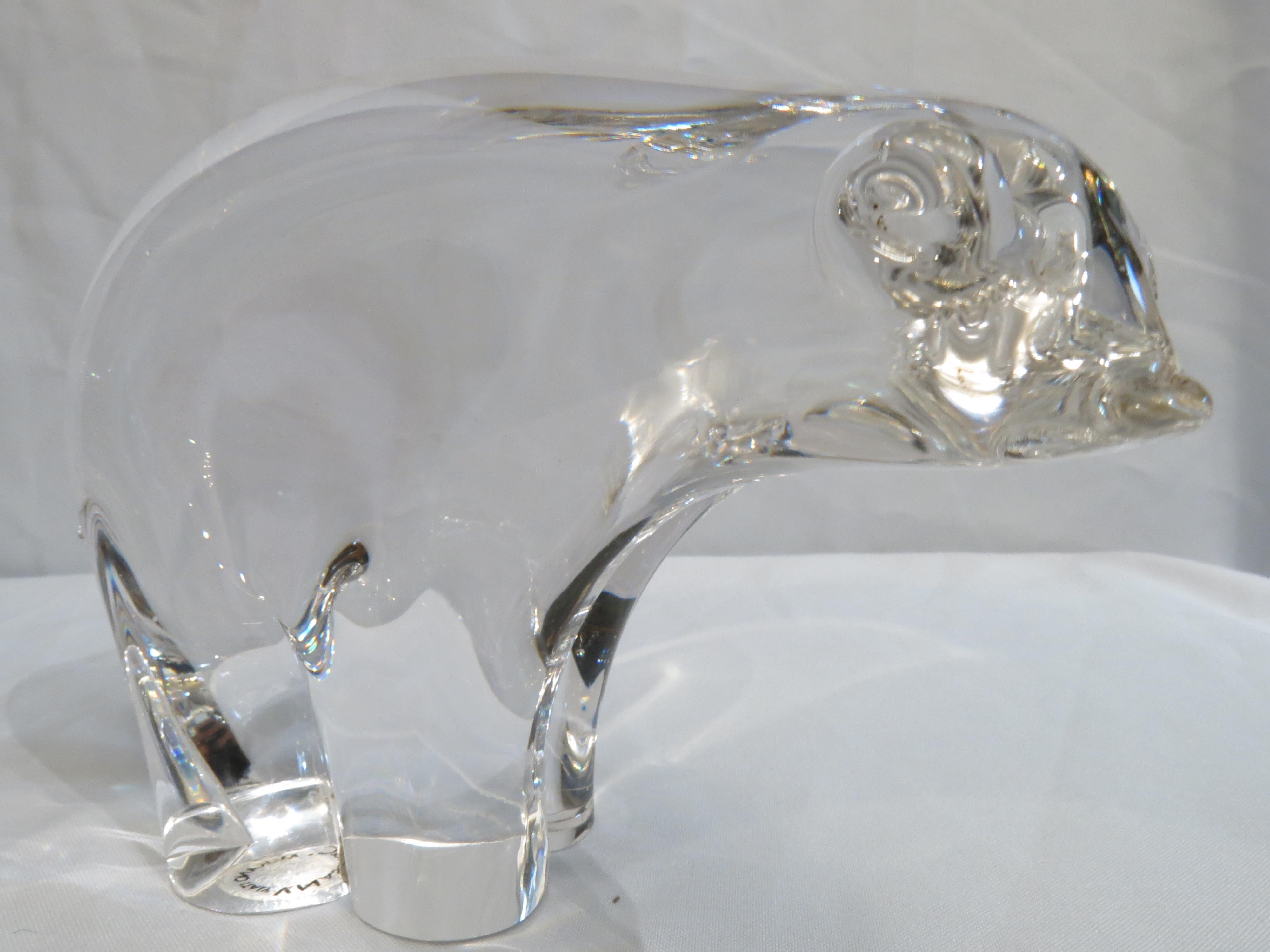 murano glass bear