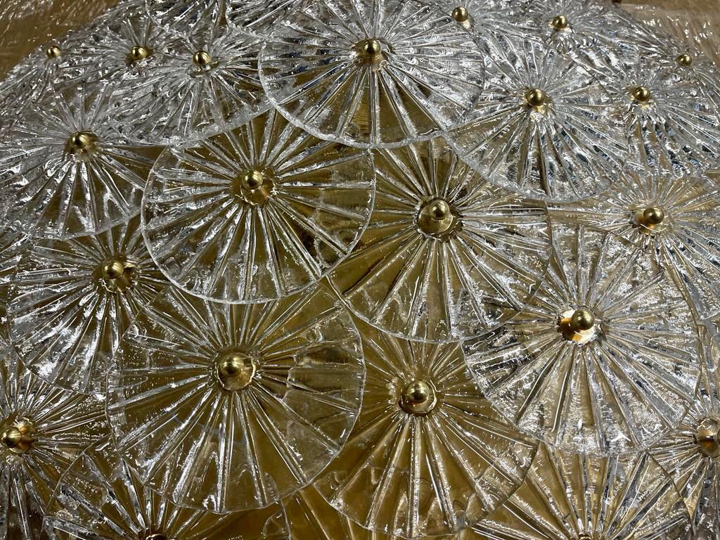 Transparenter Murano-Kunstglas-Kronleuchter aus der Mitte des Jahrhunderts, 2020 (Italienisch) im Angebot