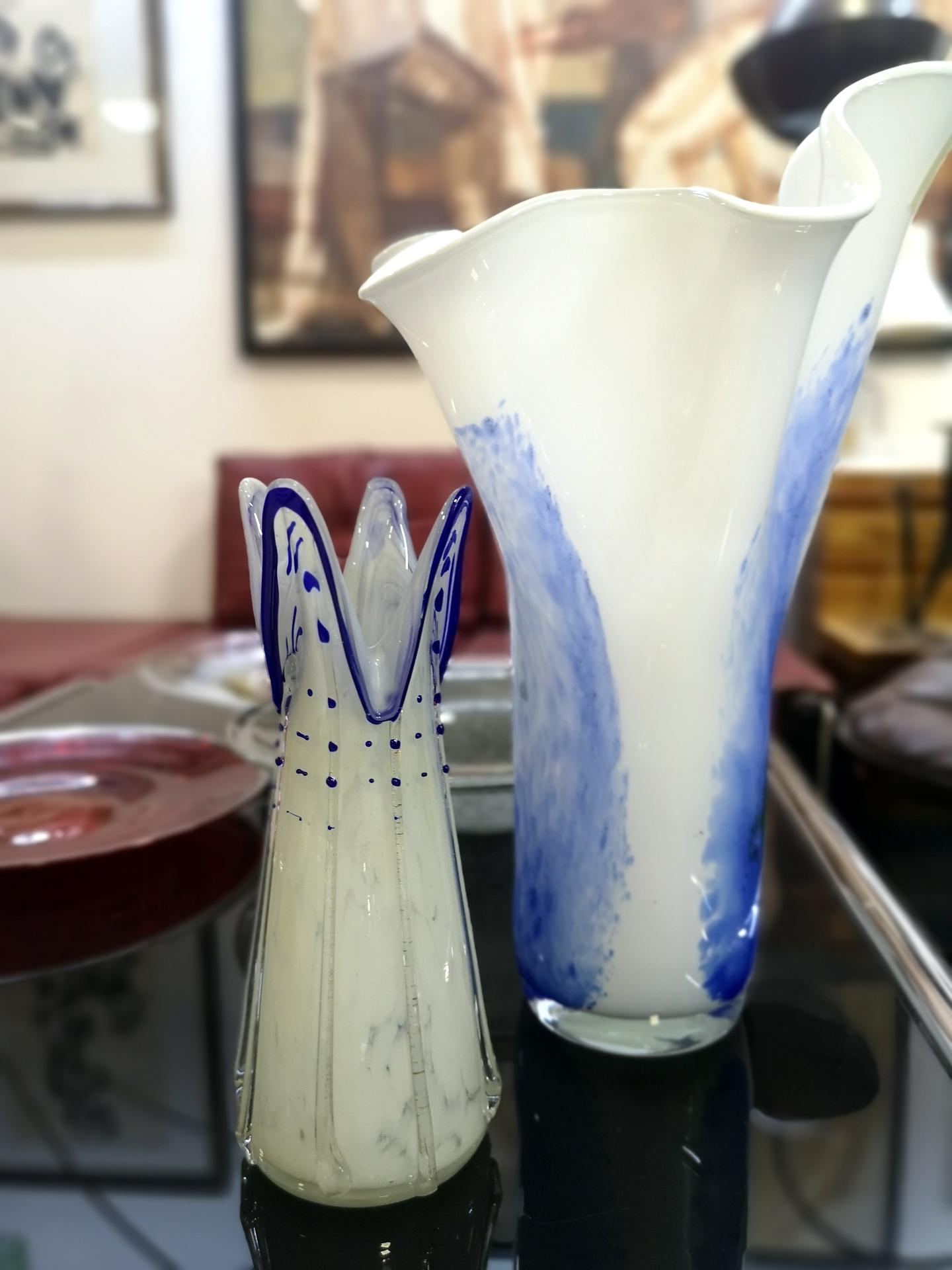 Vaso in vetro artistico di Murano, anni '70.