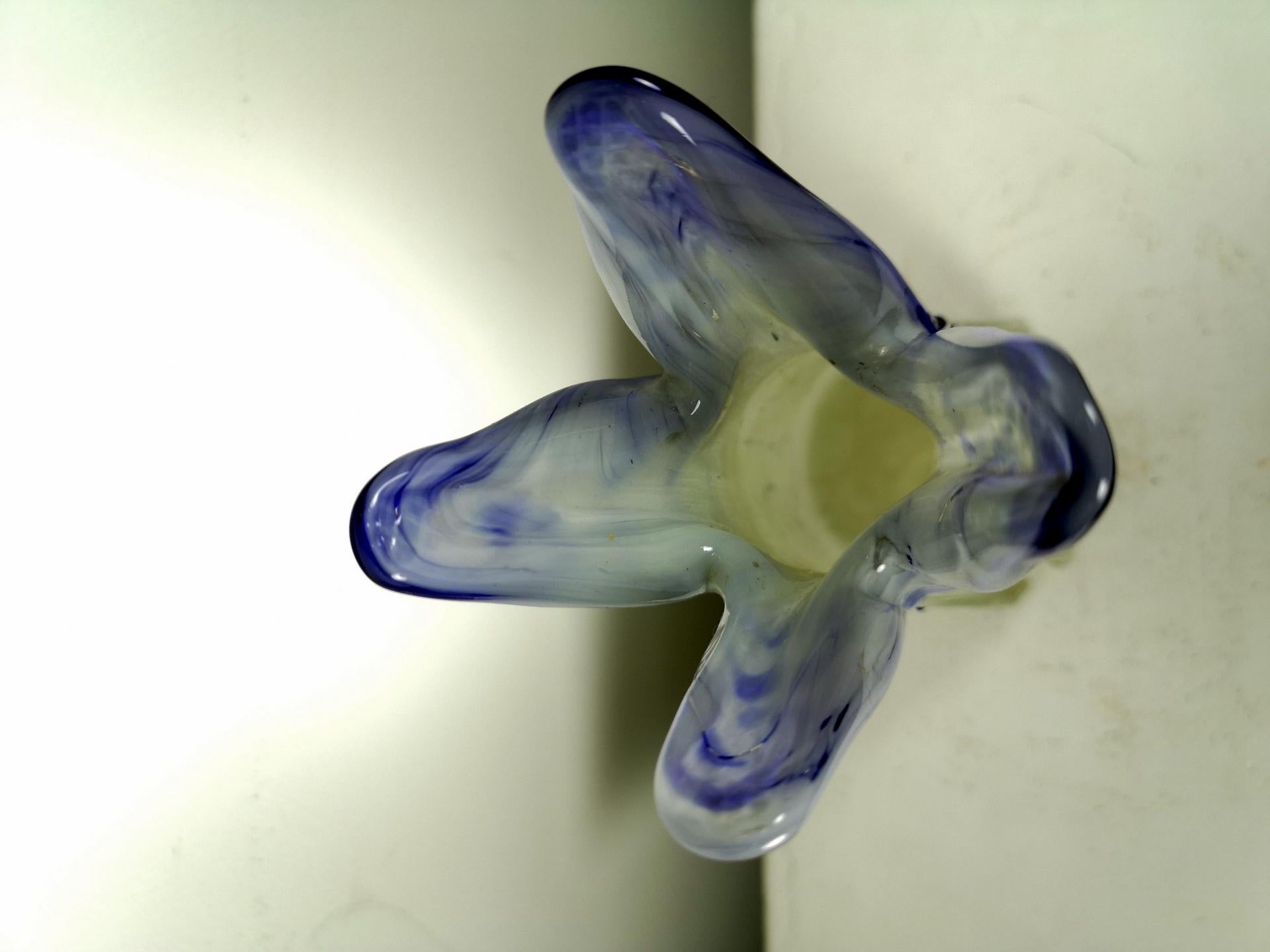 Vaso in vetro artistico di Murano, anni '70 in vendita 1