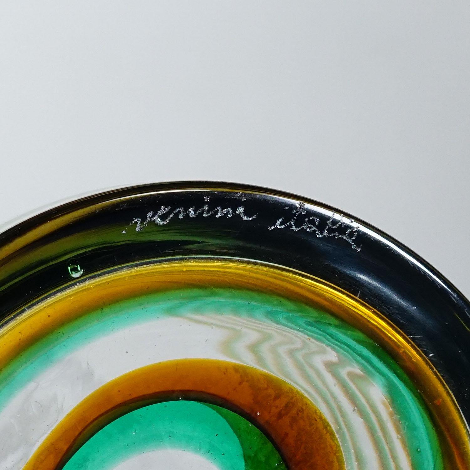 Vaso in vetro artistico di Murano Bifilo di Toni Zuccheri per Venini, anni '70 ca. in vendita 3