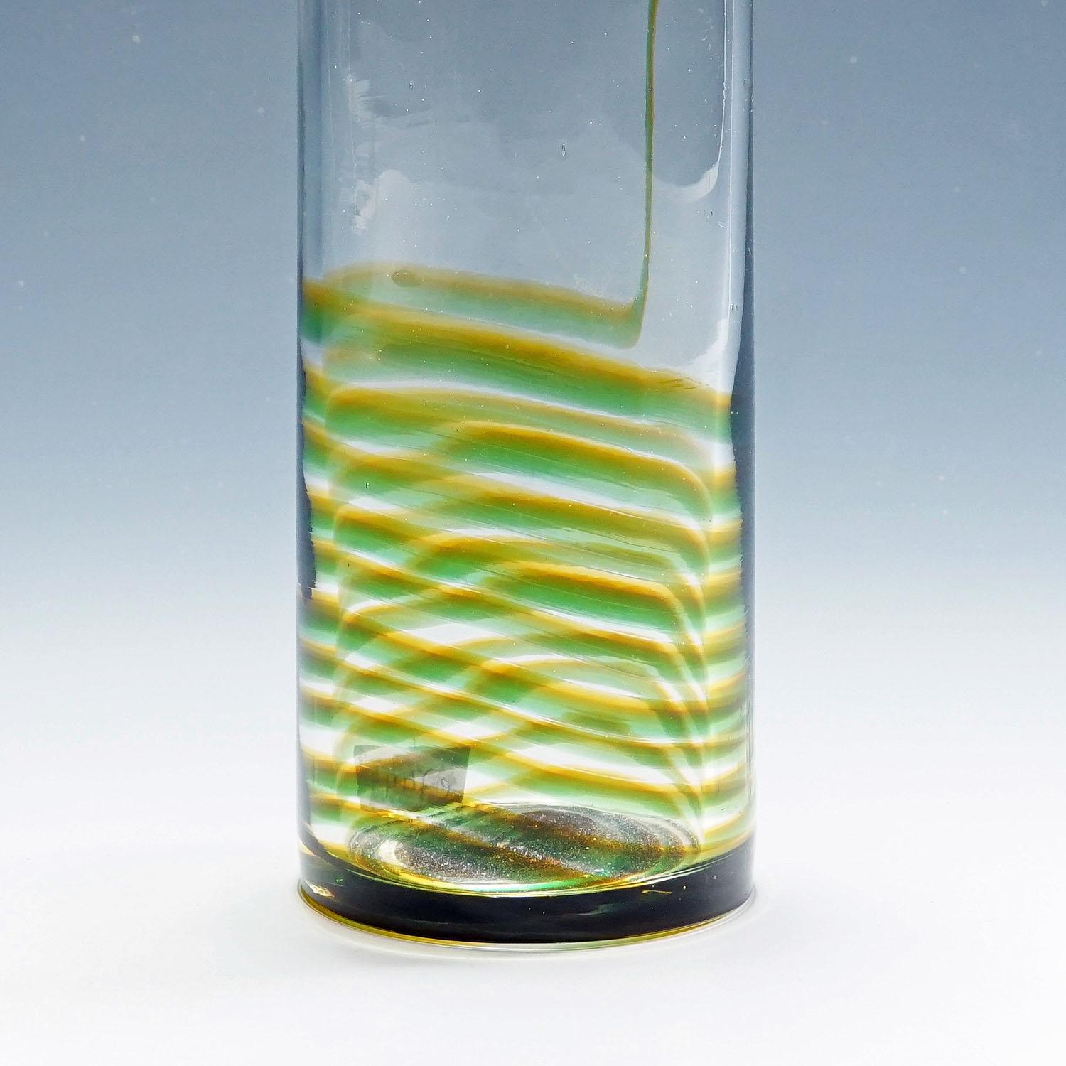 Italiano Vaso in vetro artistico di Murano Bifilo di Toni Zuccheri per Venini, anni '70 ca. in vendita