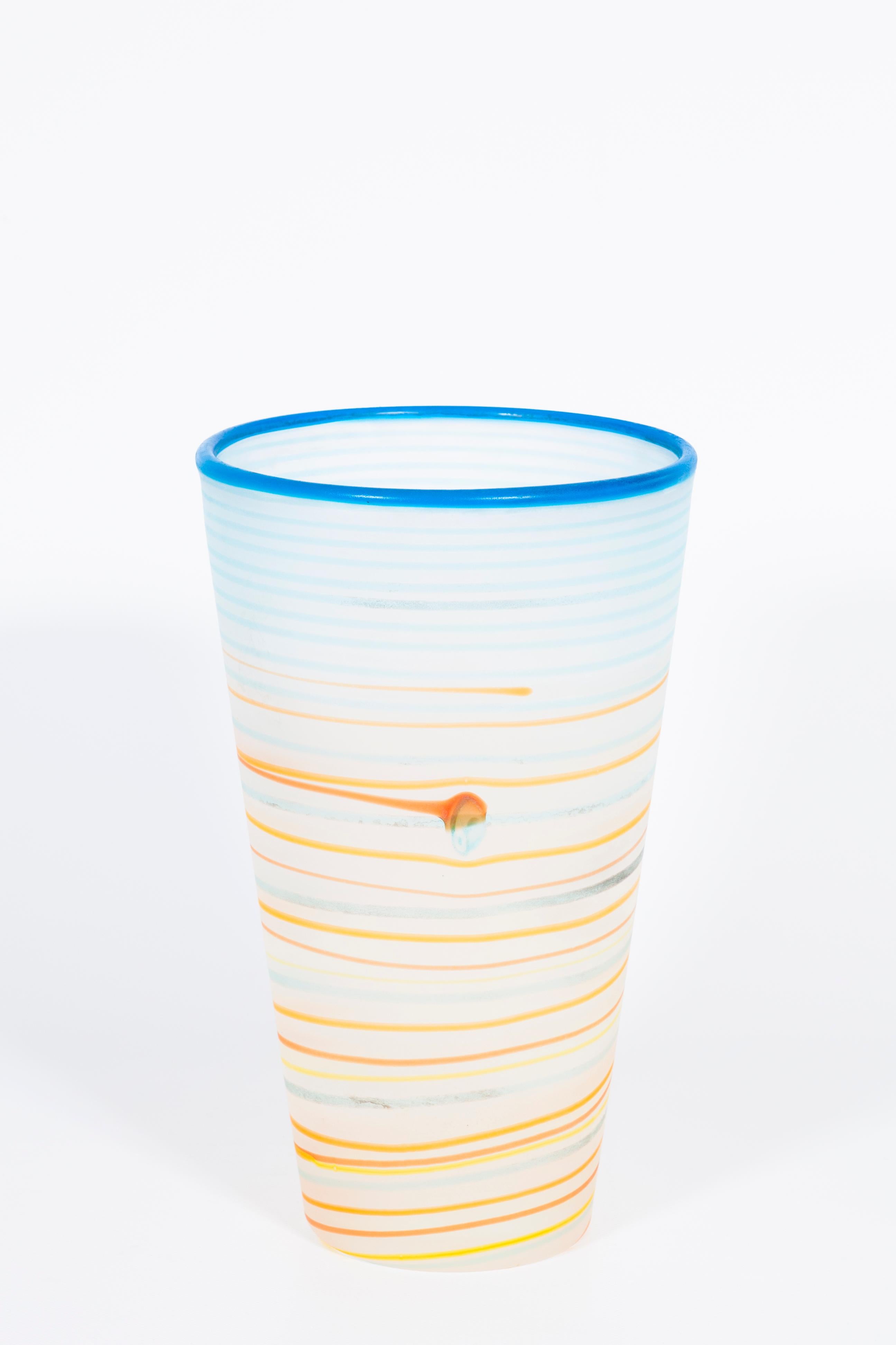 Vase en verre d'art de Murano par Cenedese, Italie, années 1980 en vente 3