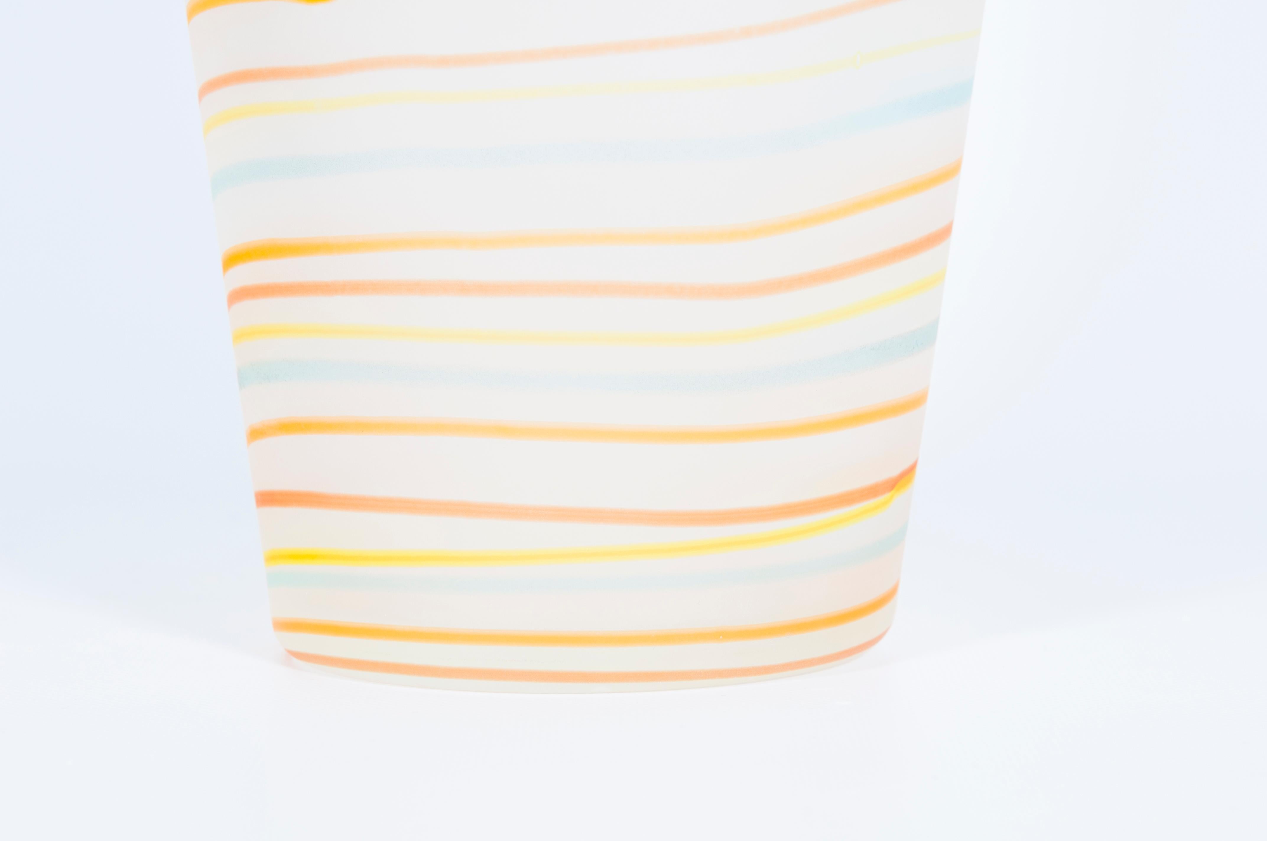 Vase en verre d'art de Murano par Cenedese, Italie, années 1980 en vente 8