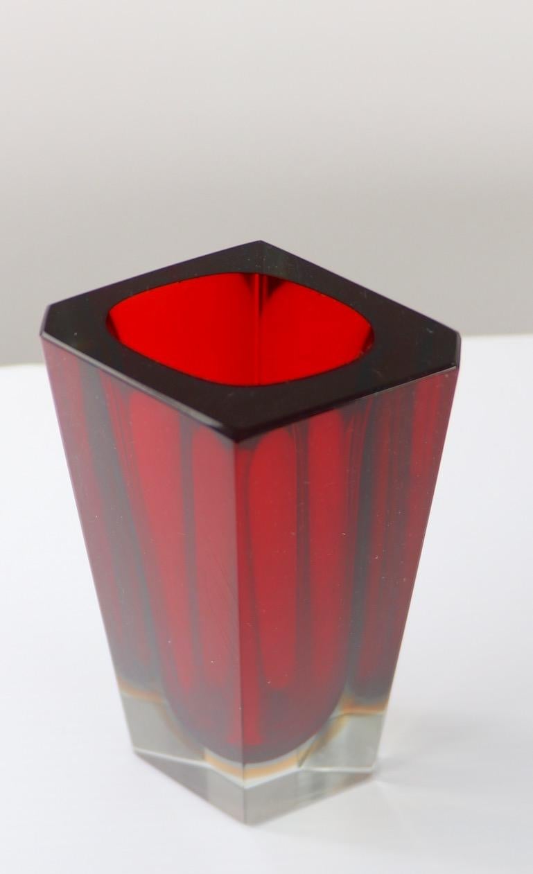 20th Century Murano Art Glass Vase by Mandruzatto