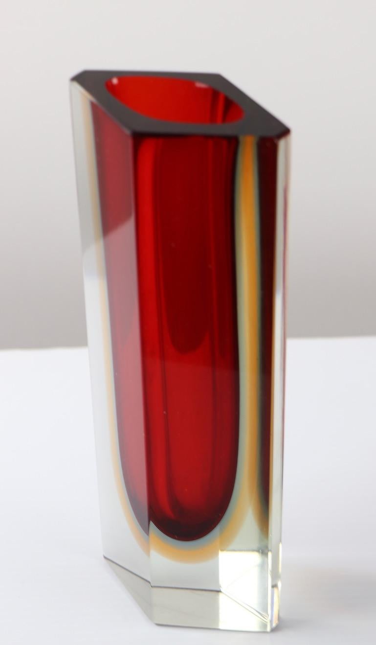 Murano Art Glass Vase by Mandruzatto 1