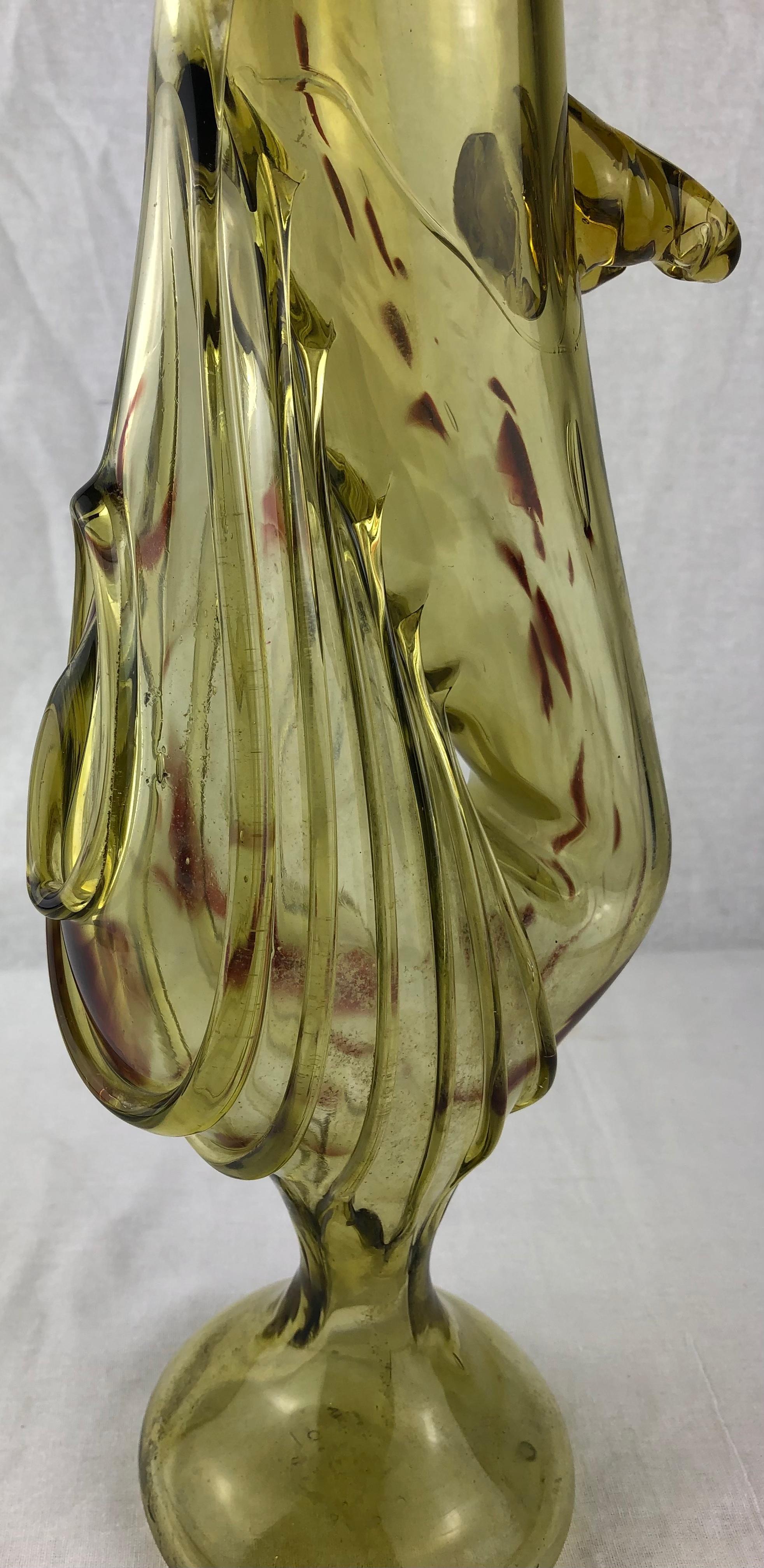 Murano-Kunstglas-Blumenvase im Zustand „Gut“ im Angebot in Miami, FL