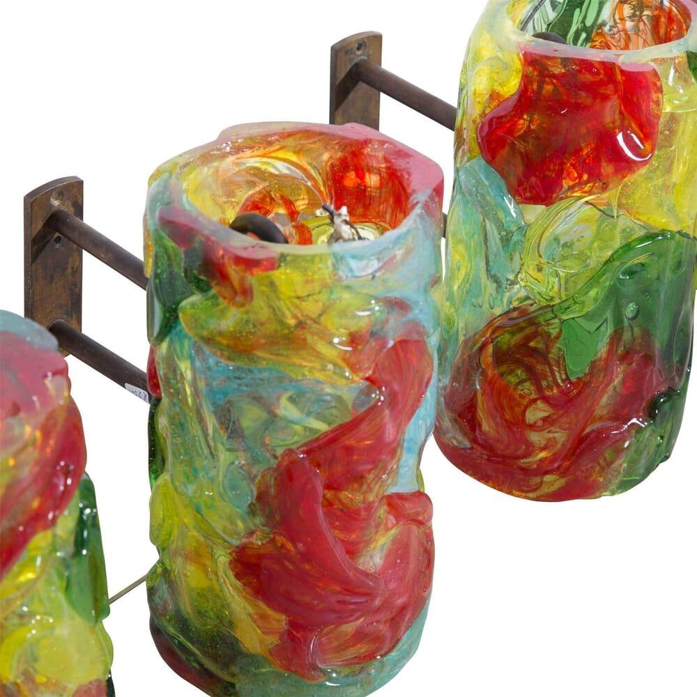 20th Century Murano Art Glass Wall Sconces