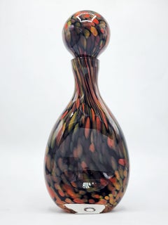 Bouteille de verre artistique de Murano par Vincenzo Nason