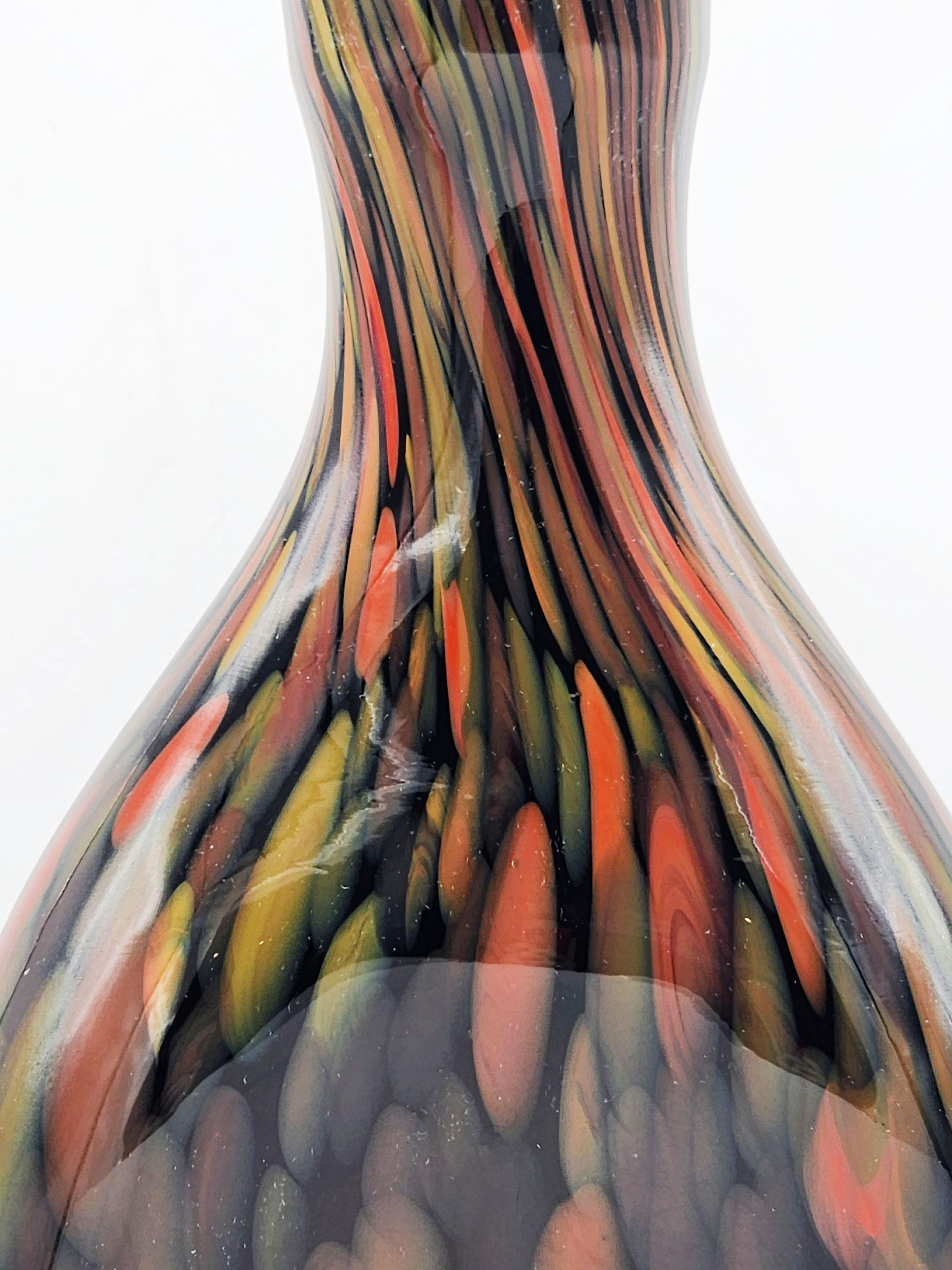 Murano Artistic Glass Bottle by Vincenzo Nason In Good Condition For Sale In Autonomous City Buenos Aires, CABA