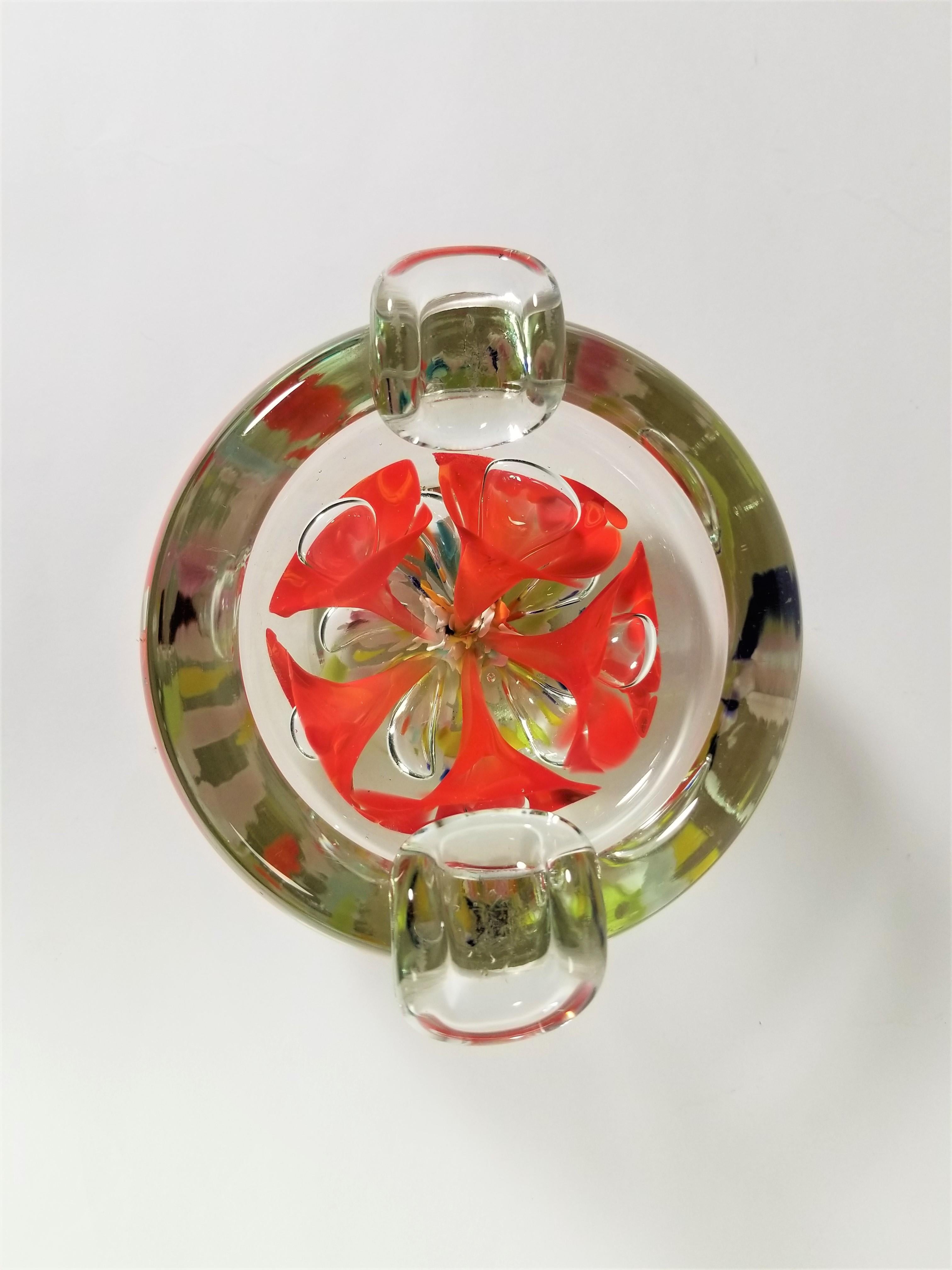 Murano Ashtray Art Glass Midcentury For Sale 6