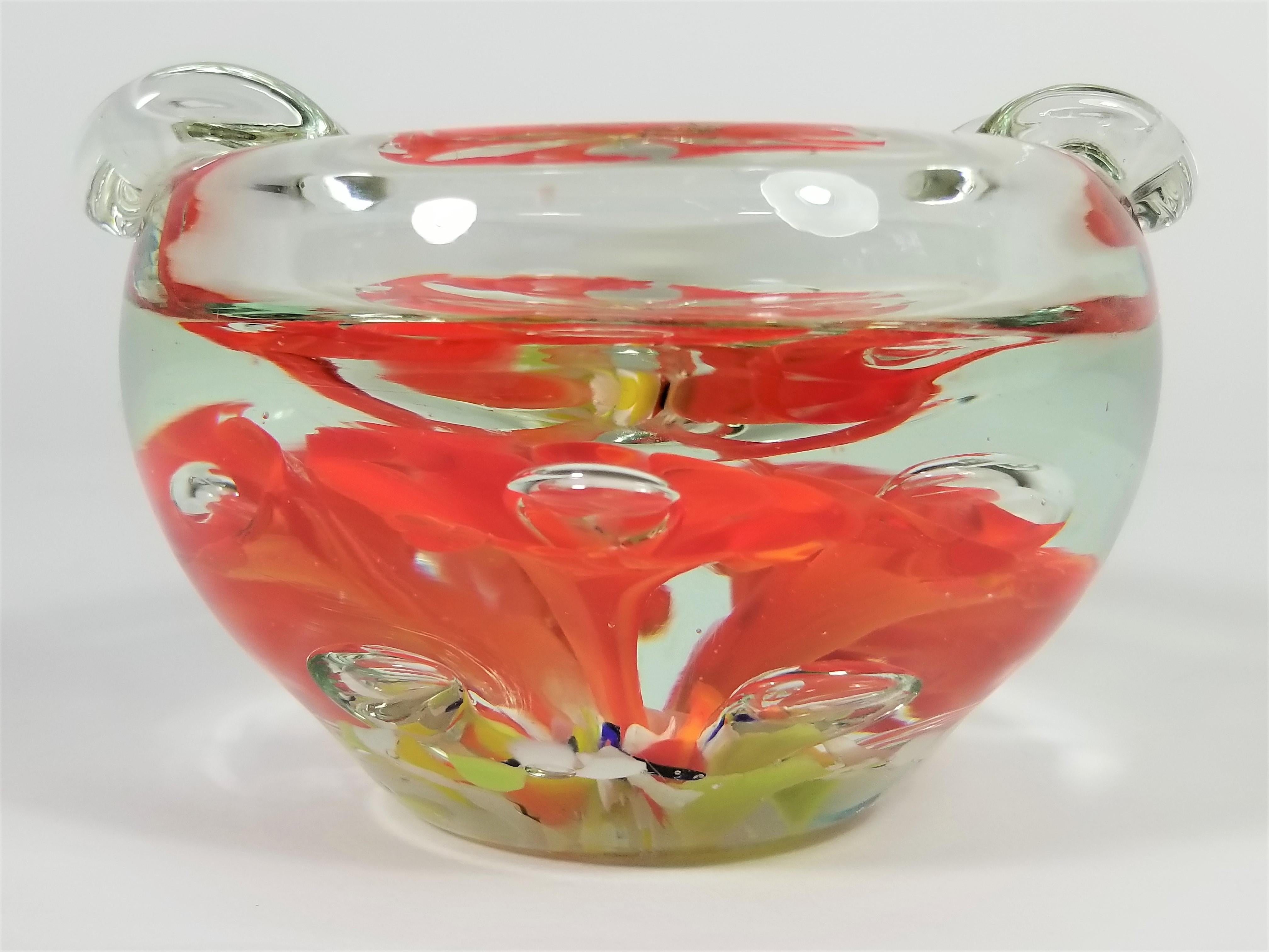 Murano Ashtray Art Glass Midcentury In Excellent Condition For Sale In New York, NY