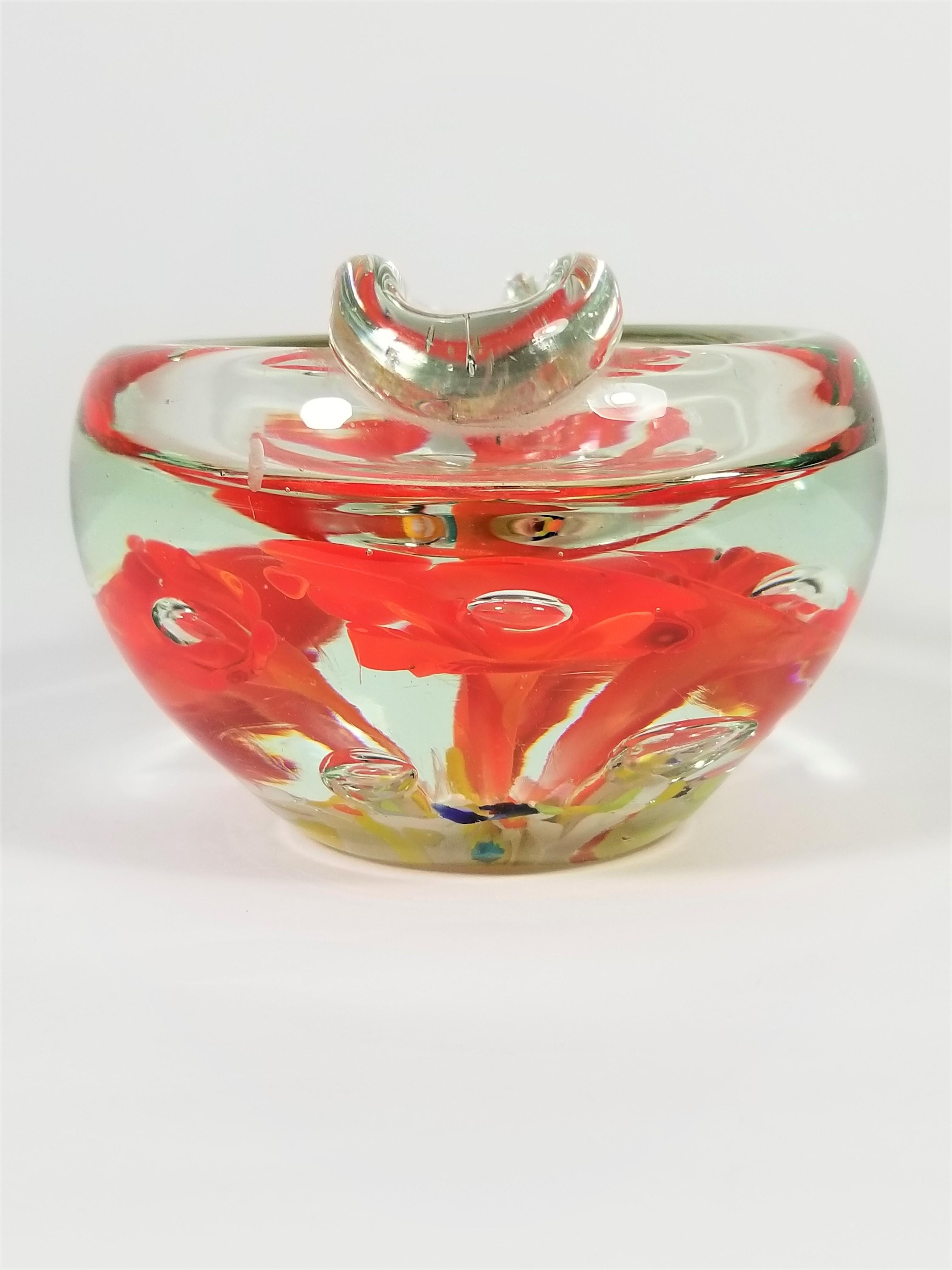 Murano Ashtray Art Glass Midcentury For Sale 2