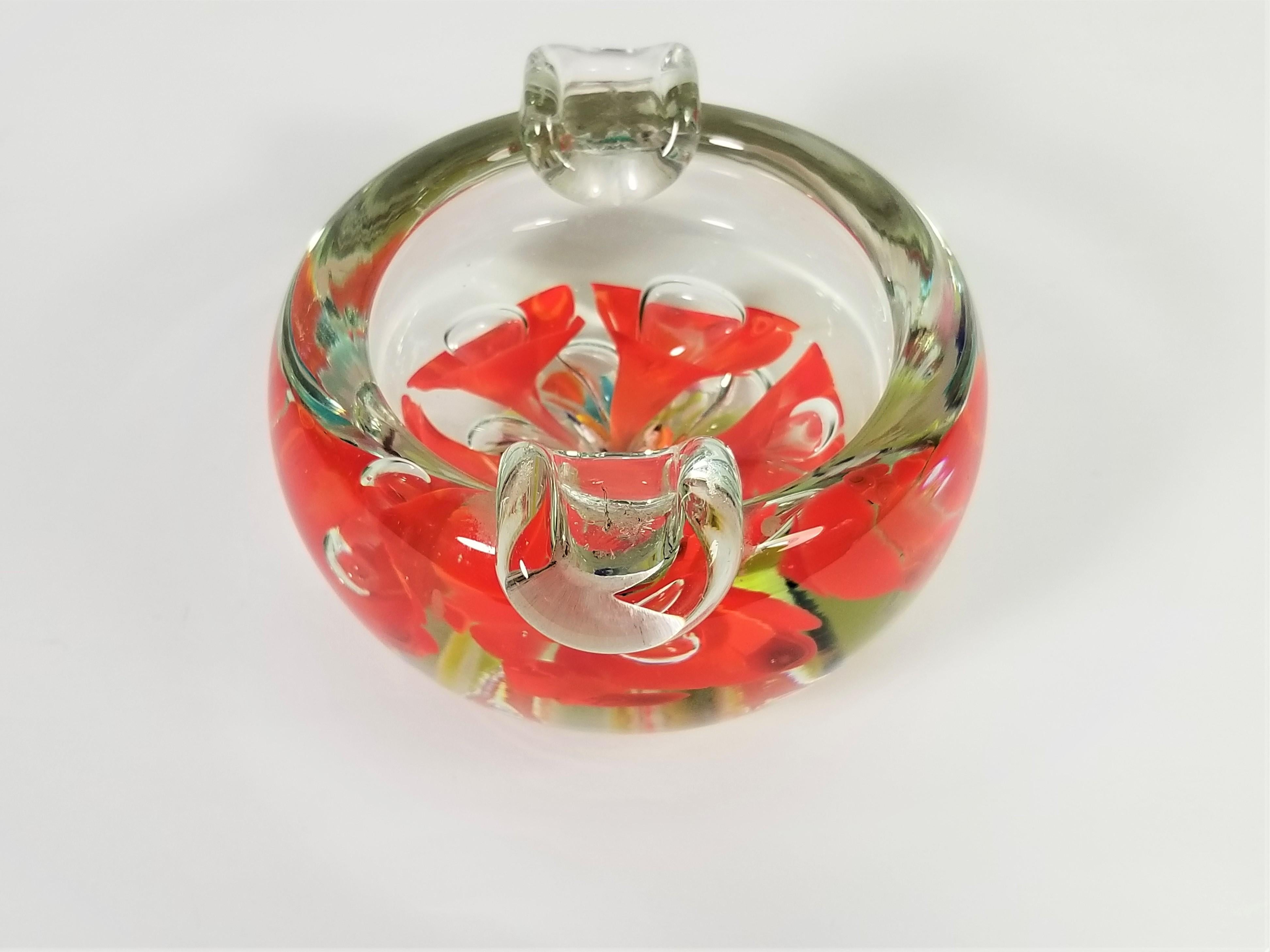 Murano Ashtray Art Glass Midcentury For Sale 3