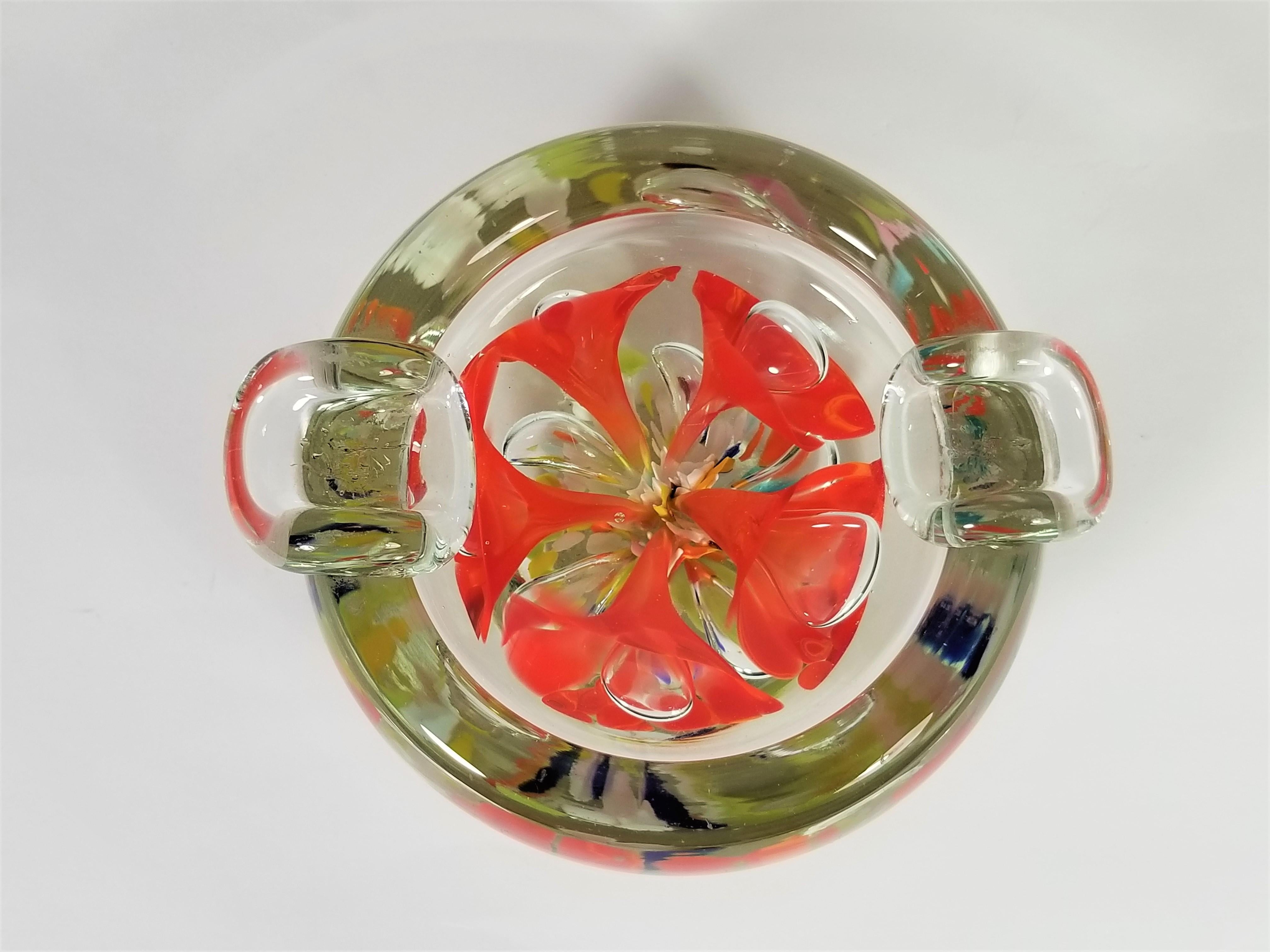 Murano Ashtray Art Glass Midcentury For Sale 5