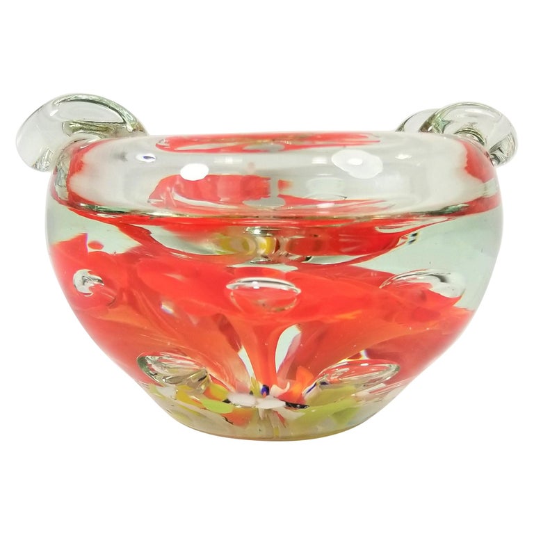 Murano Ashtray Art Glass Midcentury For Sale at 1stDibs