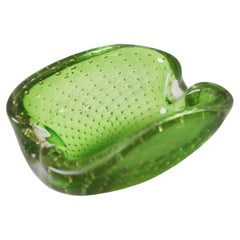 Murano Aschenbecher The Green Golden Apple, Italien 1960er Jahre