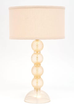 Murano Avventurina Glass Lamps