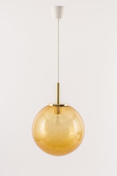 Murano Ball Pendant Light by Doria, Germany, 1970s