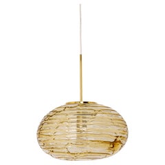Murano Ball Pendant Light by Doria, Germany, 1970s