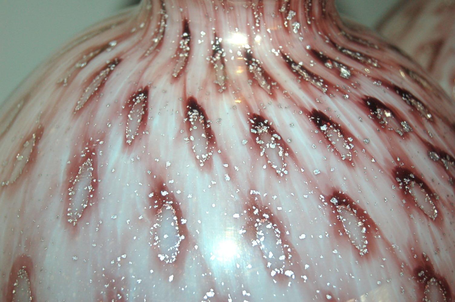 Lámparas de mesa de cristal de Murano Ballerina de Lavanda siglo XX en venta