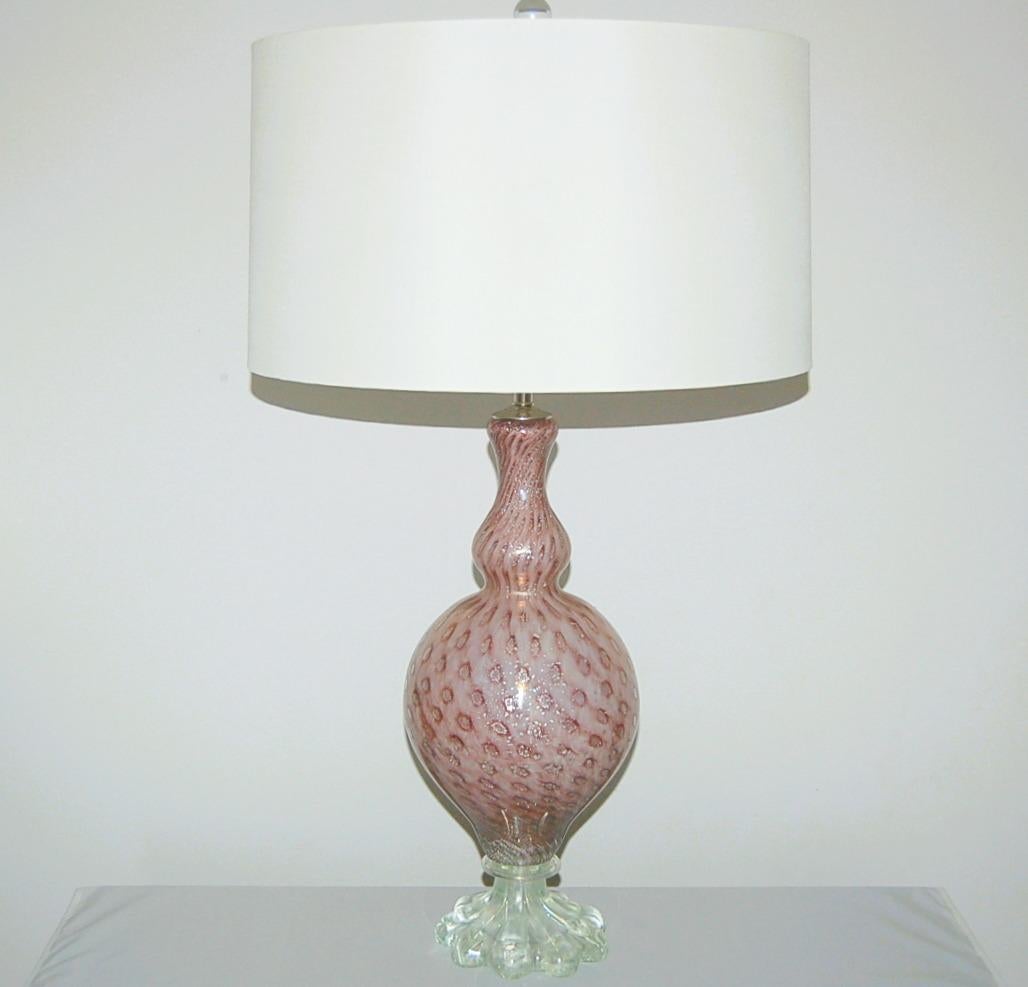 Lámparas de mesa de cristal de Murano Ballerina de Lavanda en venta 2