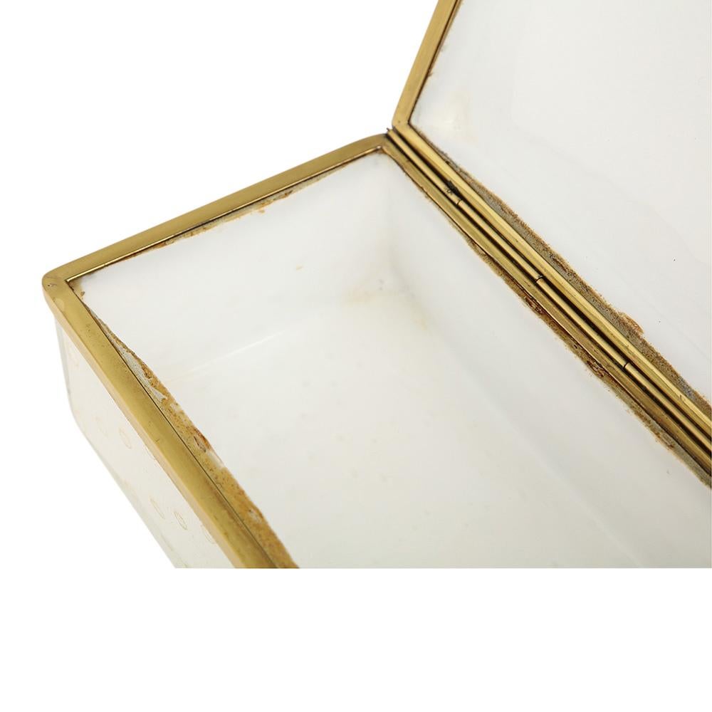 Murano Barovier & Toso Glass Box, Gold, Brass, Hinged. For Sale 13