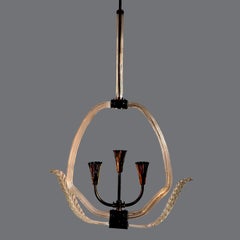 Murano Barovier Pendant Light, Italy, 1950s
