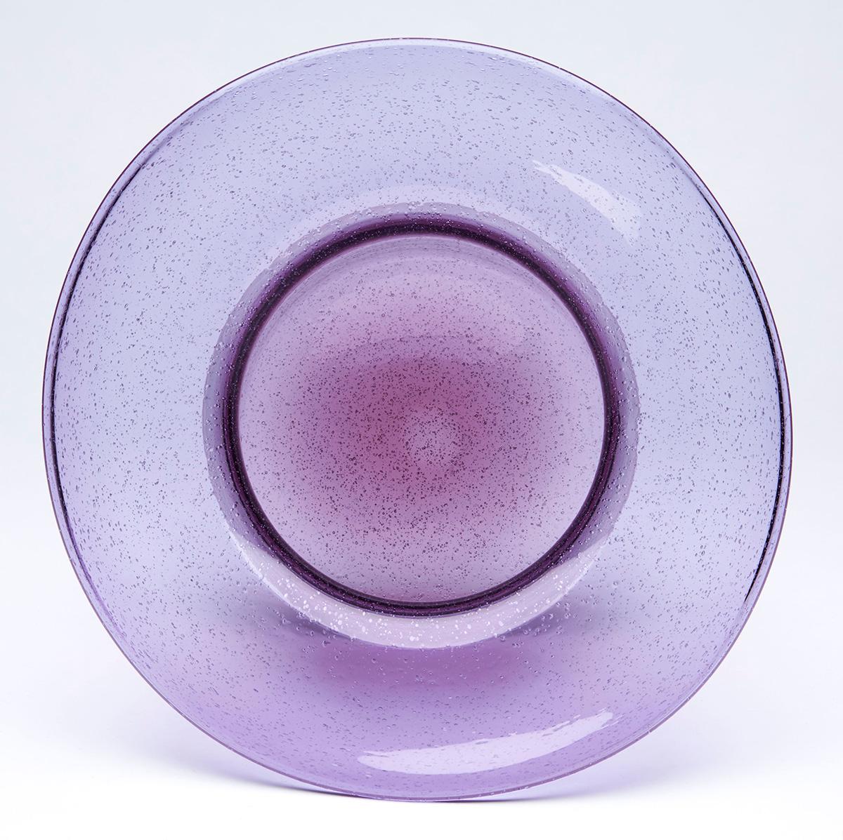 vintage purple glass bowl