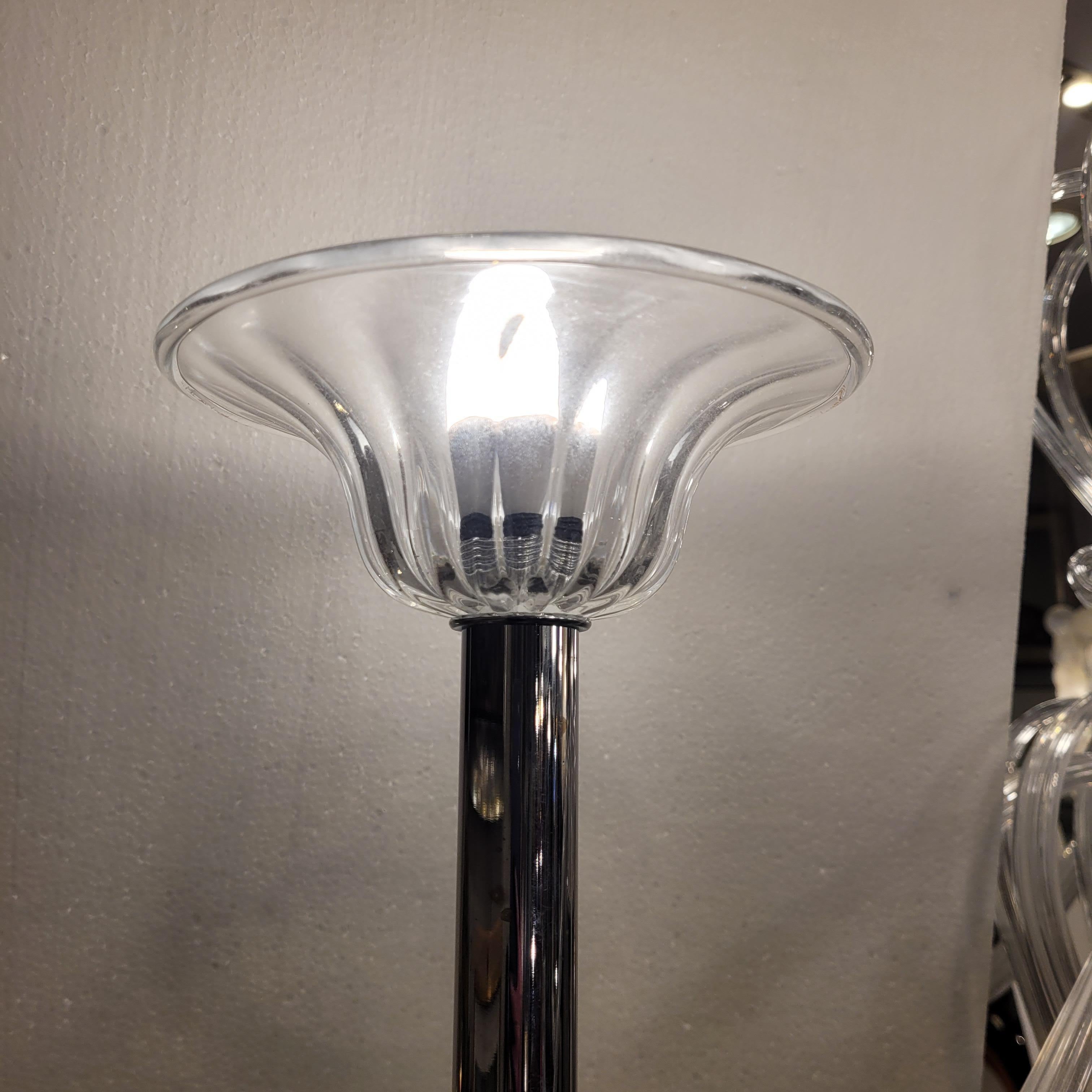 Lampada da soffitto / lampadario bianco Barovier&Toso di Murano, vetro soffiato in vendita 9