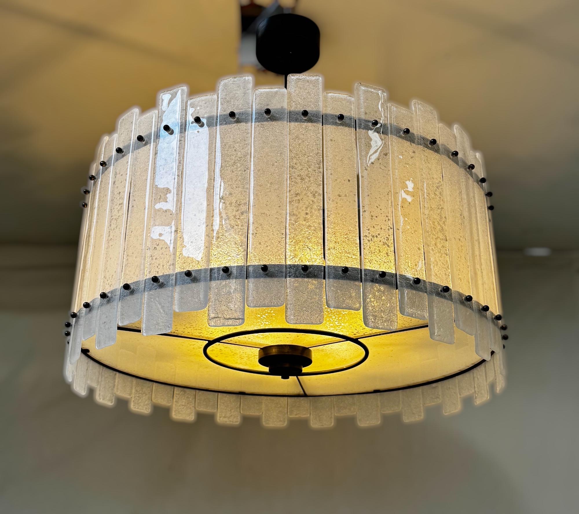 XXIe siècle et contemporain Lustre à barreaux de Murano par Fabio LTD en vente